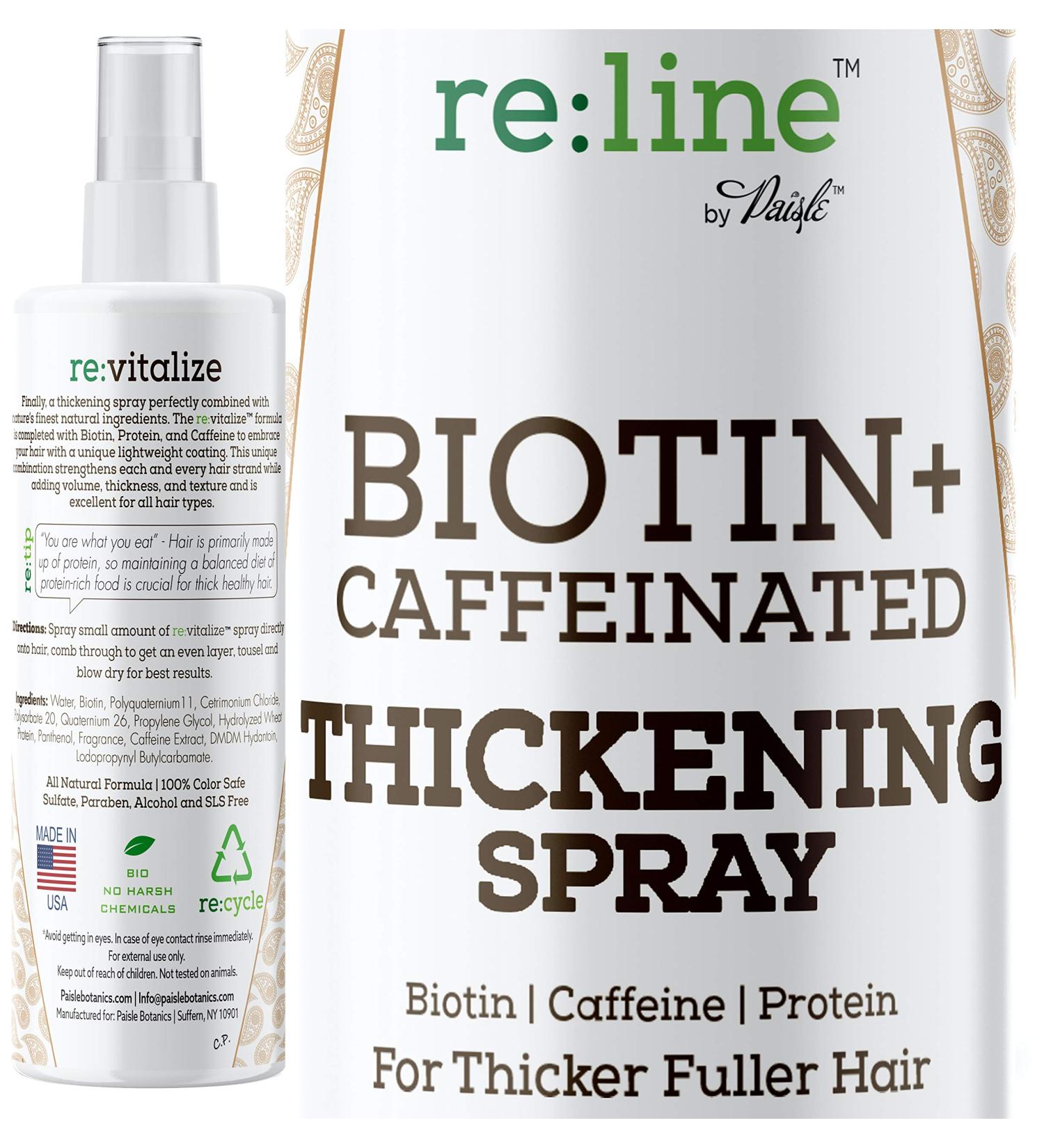 Natural Biotin Volumizing Spray for Hair Thickening & Growth - Re vitalize Fine Hair Texture - Buy Online on GoSupps.com