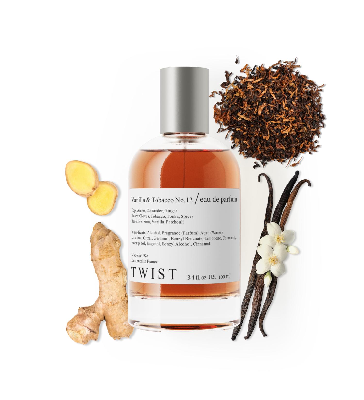 Twist - Vanilla & Tobacco No. 12 - Eau De Parfum Inspired by Tom Ford's Tobacco Vanille Long-Lasting Perfume for Women & Men Paraben Free Vegan Clean Ingredients Unisex - 100 ml | 3.4 fl. oz. Vanilla No.12 - Inspired by TF Tobacco & Vanille 3.4 Fl Oz (Pac - Buy Online on GoSupps.com