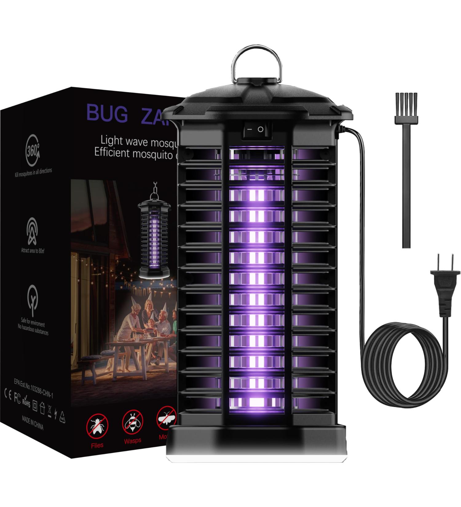 Electric Bug Zapper with LED Light LUUGUYI 4200V Mosquito Zapper Killer Electric Insect Fly Zapper Mosquito Trap No Odor & Chemicals Mosquito Lamp Bulb for Indoor & Outdoor - Buy Online on GoSupps.com