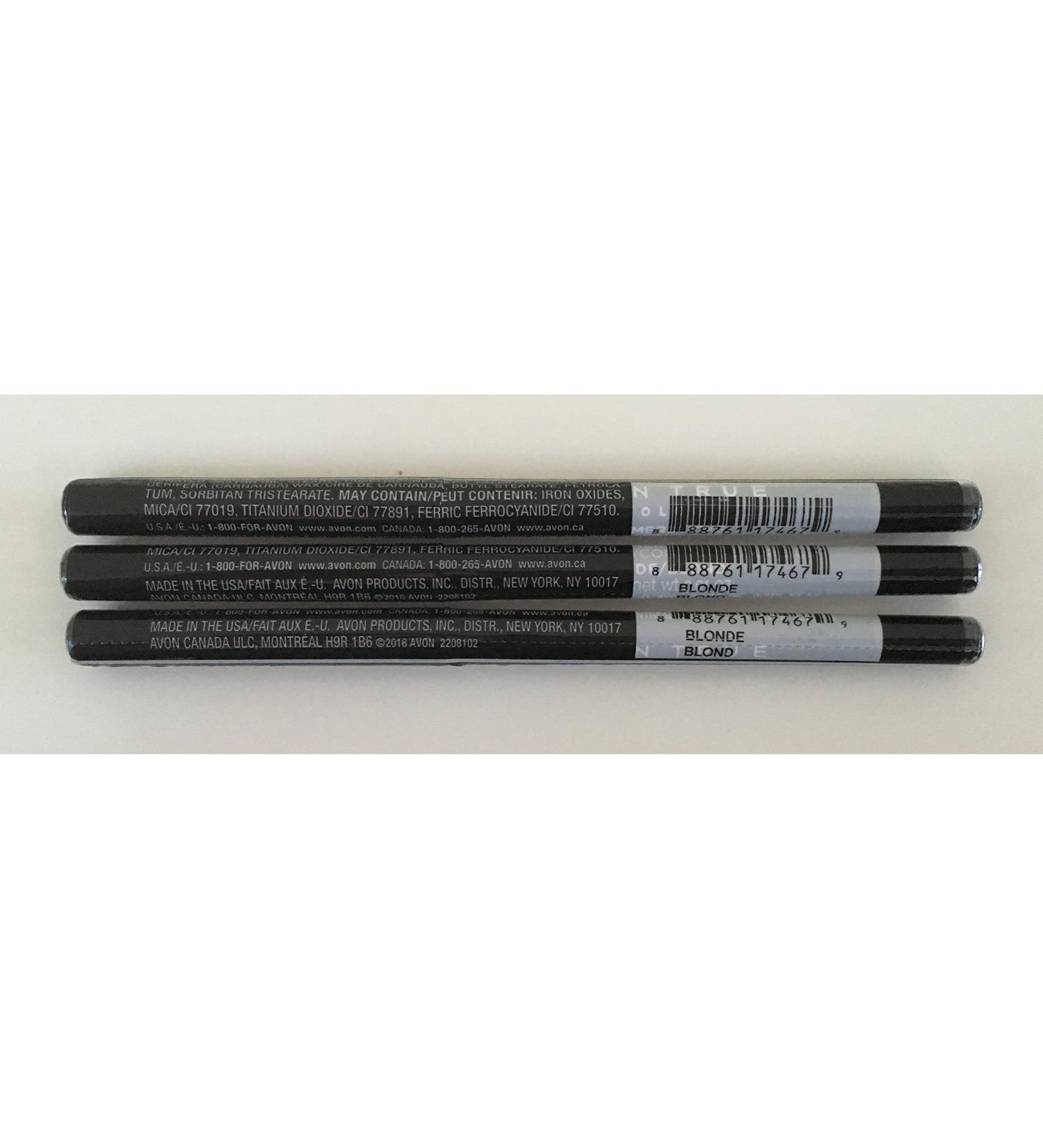 Avon Glimmerstick Eyebrow Brow Definer Color Blonde LOT 3 Pencils