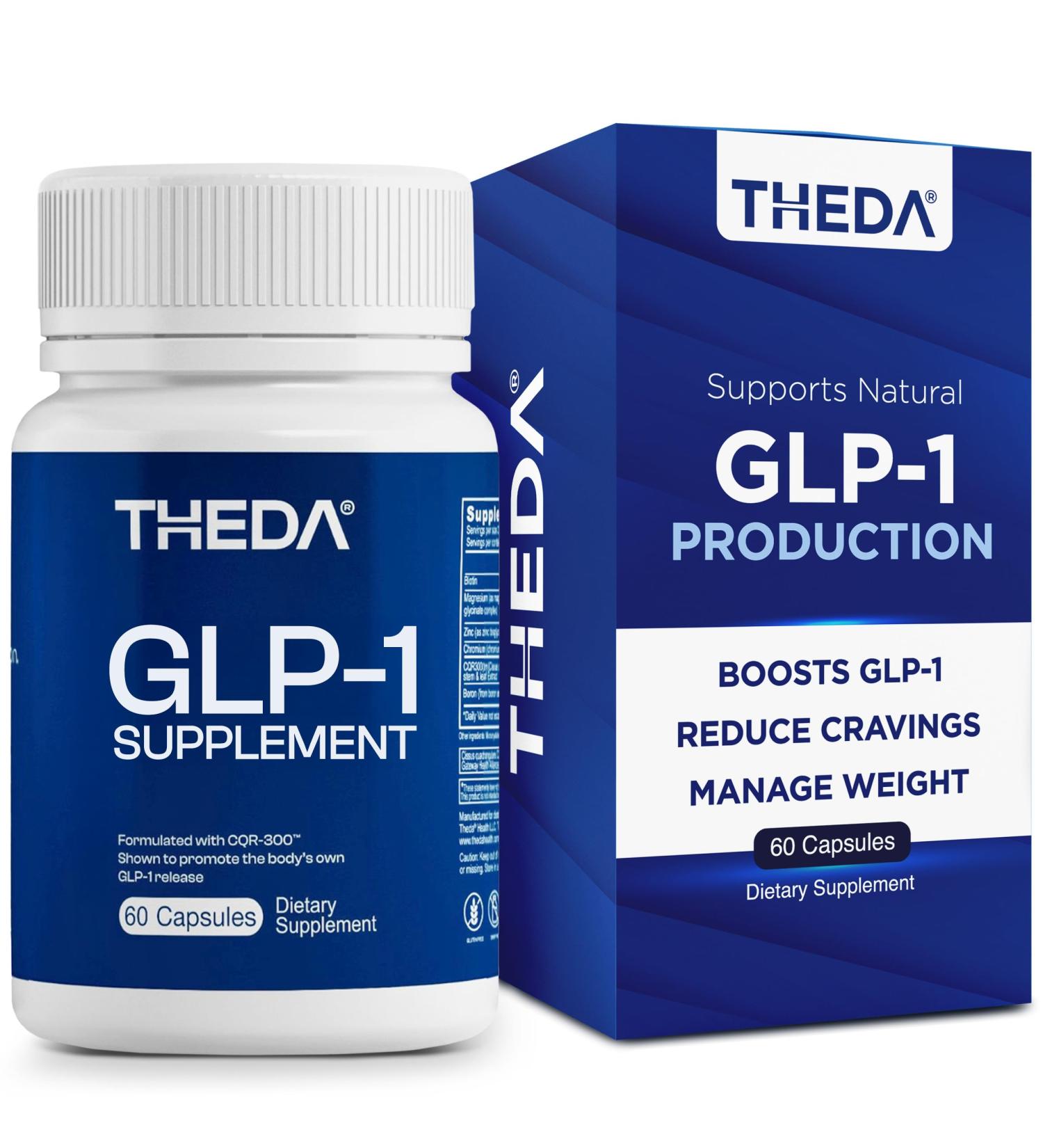 THEDA GLP-1 Supplement Weight Loss for Women and Men - Clinically Studied Metabolism Booster Expert Formulated and Patented to Support GLP1 Production Naturally (30 Day Supply 60 Capsules) - Buy Online on GoSupps.com