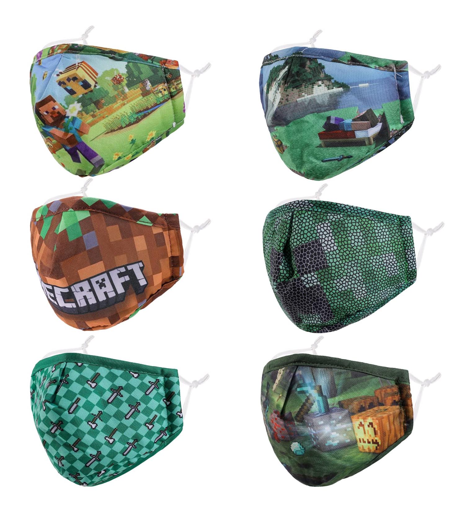 6 Pack Kids Face Mask Set | Washable, Adjustable & Breathable | Back to School Supplies Gift - Grey - Buy Online on GoSupps.com