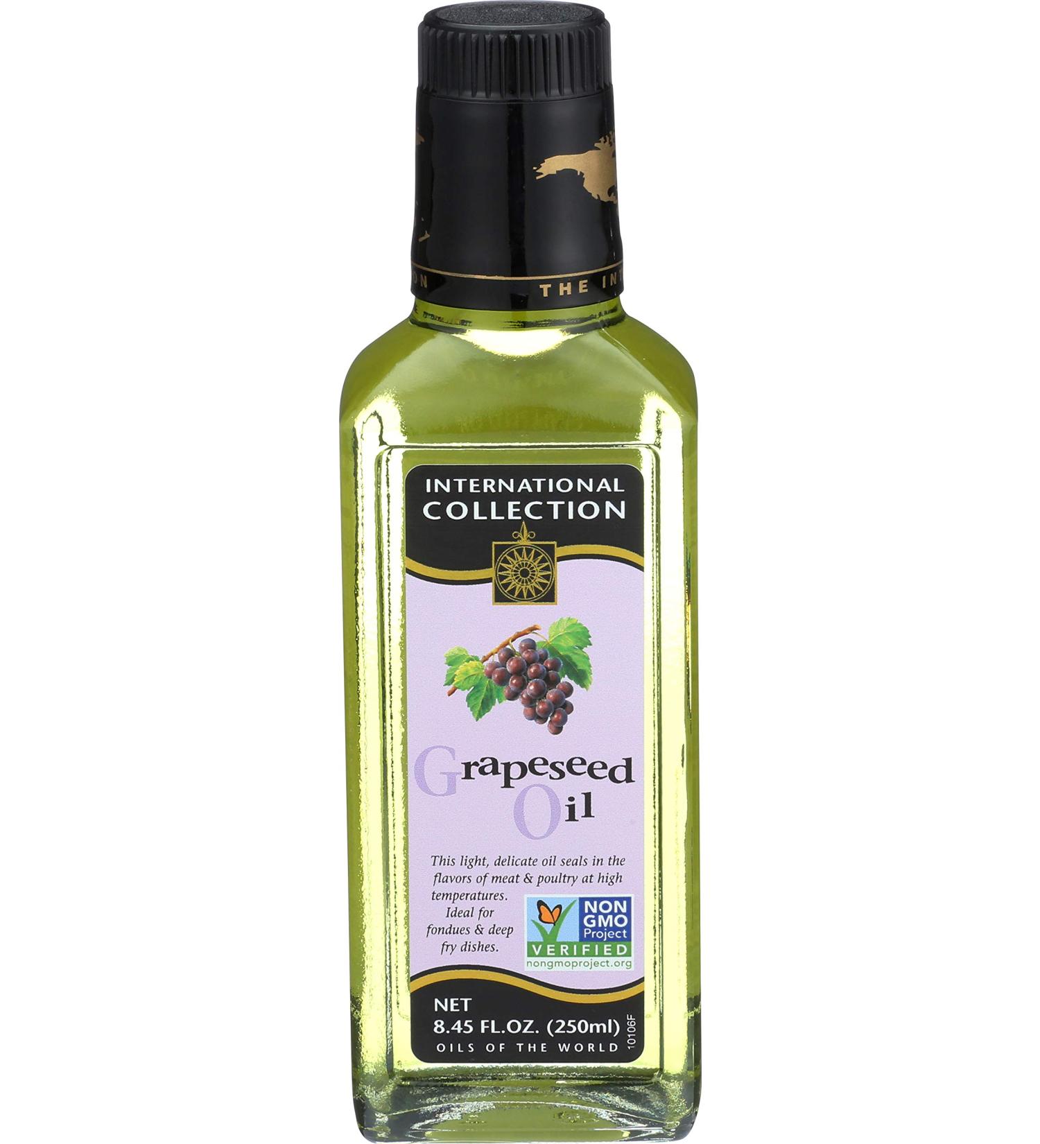 International Collection Grapeseed Oil 8.45 oz - Pack of 6 | High-Quality Cooking Oil - Buy Online on GoSupps.com