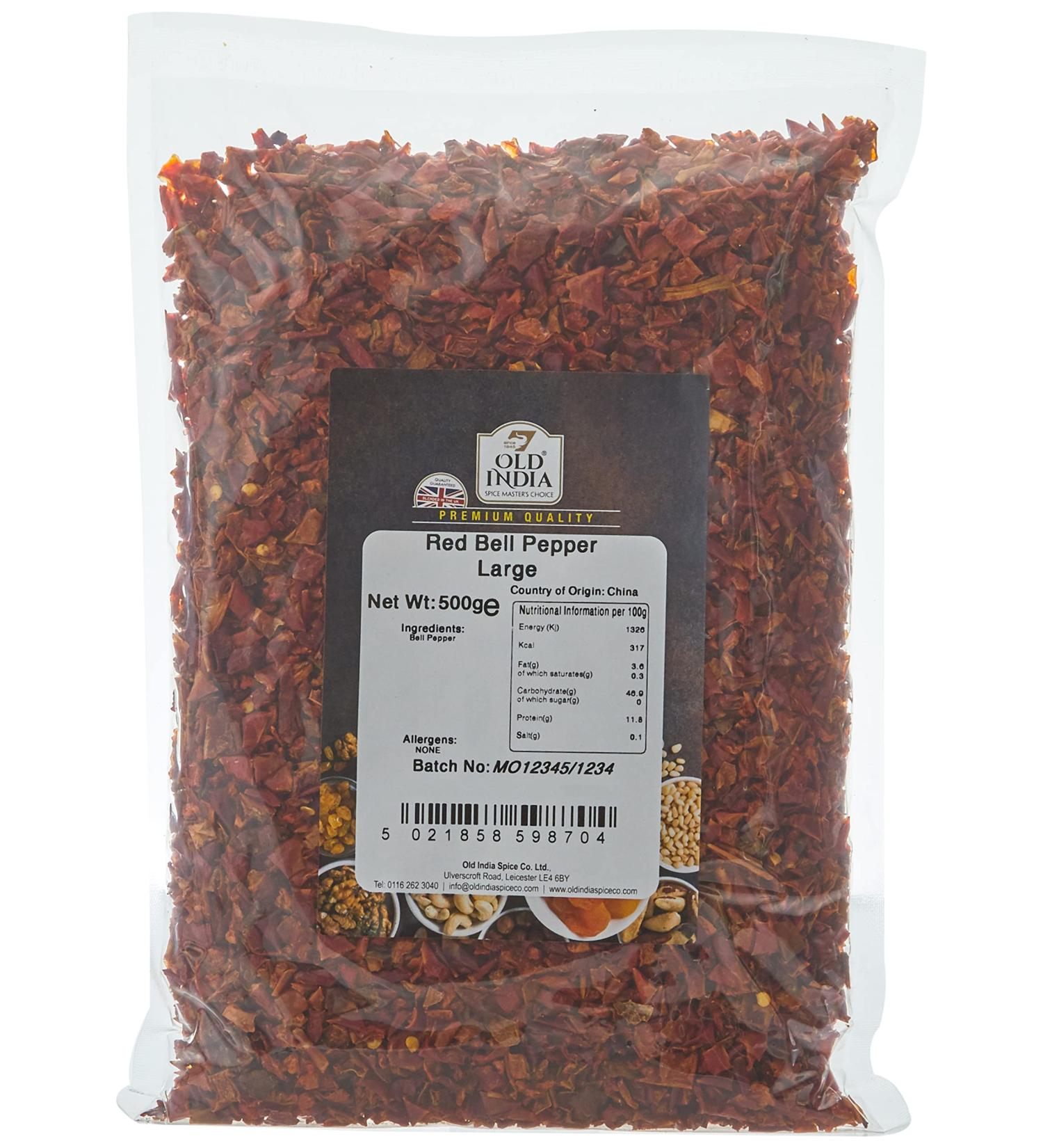 Old India Red Bell Pepper Large 500g - Fresh and Vibrant - Pack of 1 - Buy Online on GoSupps.com