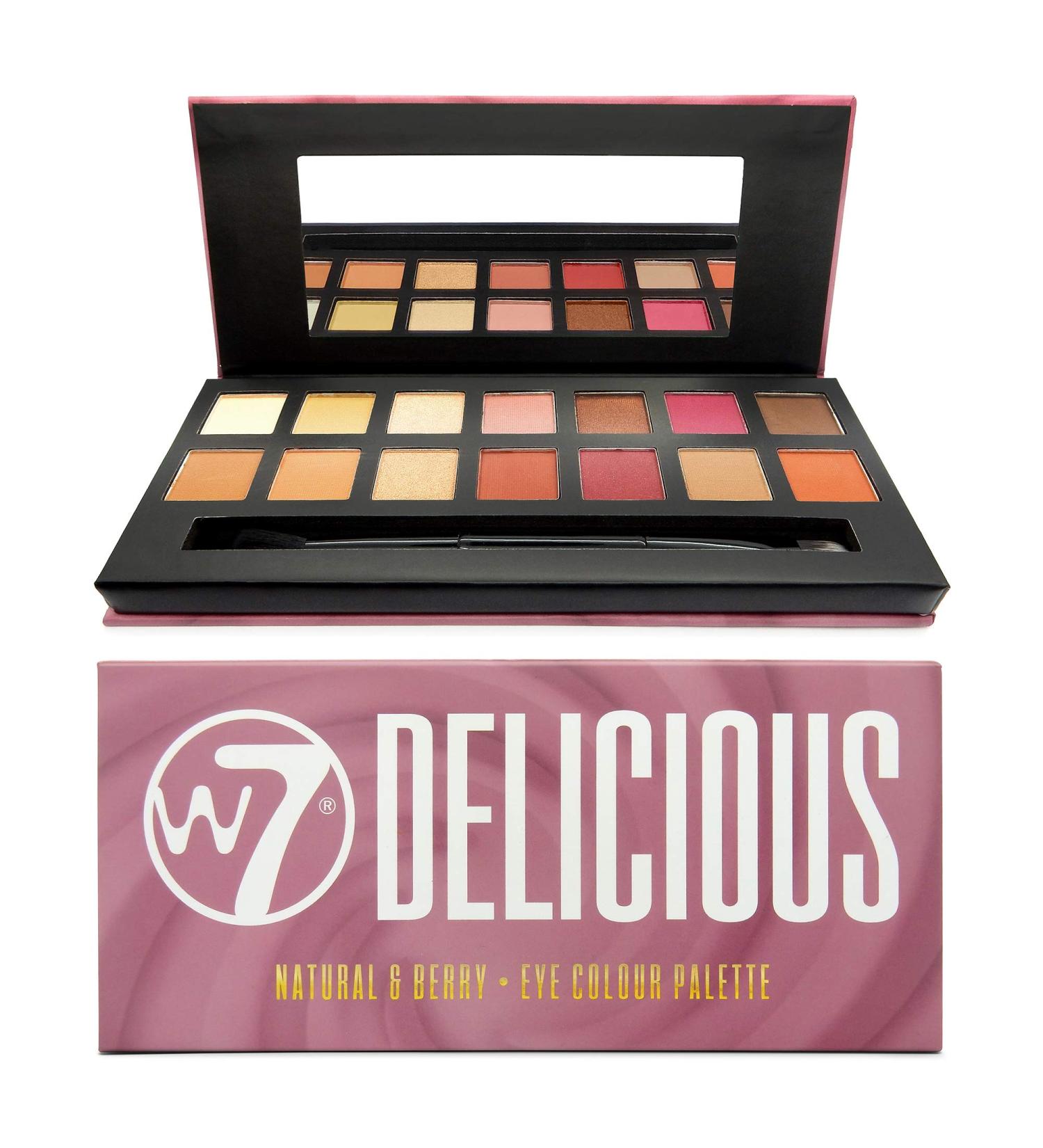 W7 Delicious Natural & Berry Eyeshadow Palette - 11.2g | Premium Vegan Makeup for Stunning Eye Looks - International Shipping Available - Buy Online on GoSupps.com