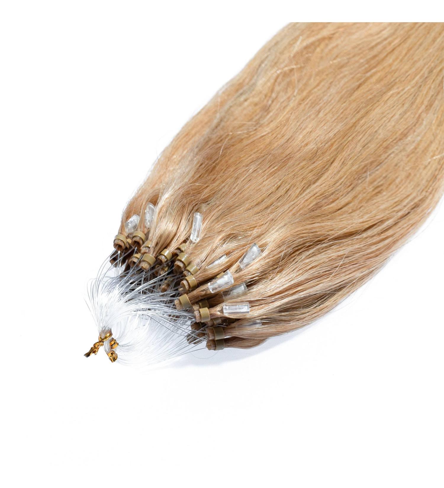 Premium Microring Hair Extensions - 25 Strands 50cm Human Hair Light Blonde Gold-Ash #9/31 & Ash Blonde #20 - Shop Now! - Buy Online on GoSupps.com