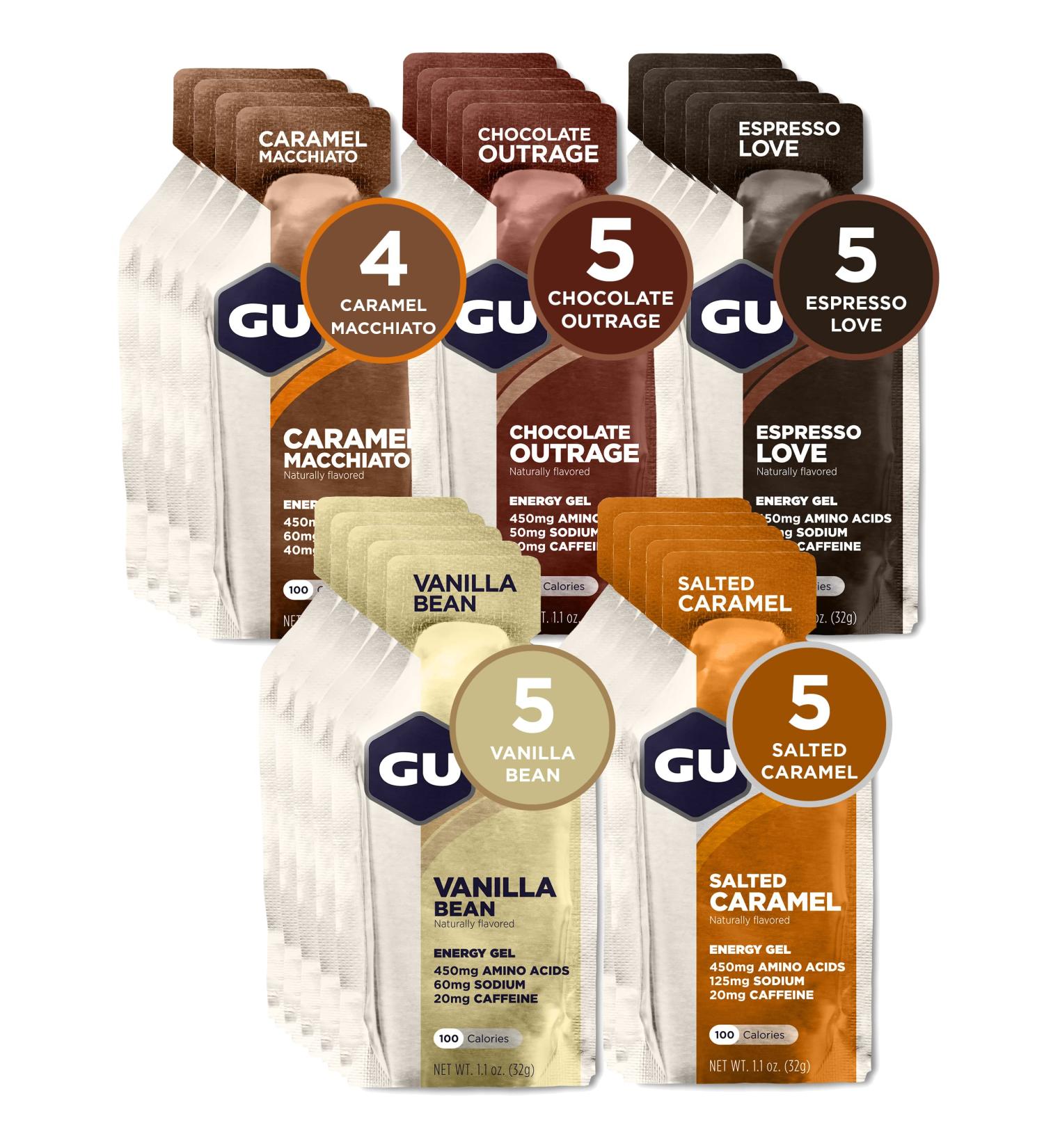 GU Energy Original Sports Nutrition Energy Gel  24-Count  Assorted Indulgent Flavors - Buy Online on GoSupps.com