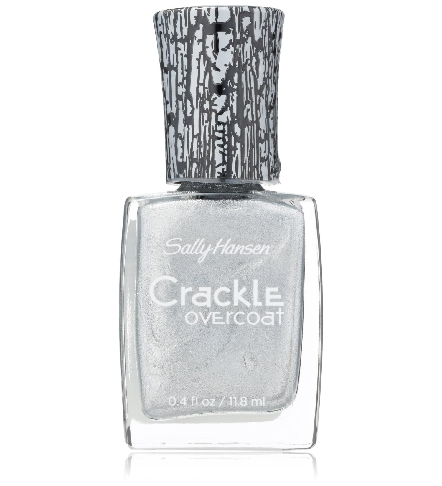 Sally Hansen Crackle Overcoat Nail Polish - Fractured Foil Grey, 0.4 Fl Oz - Buy Online on GoSupps.com