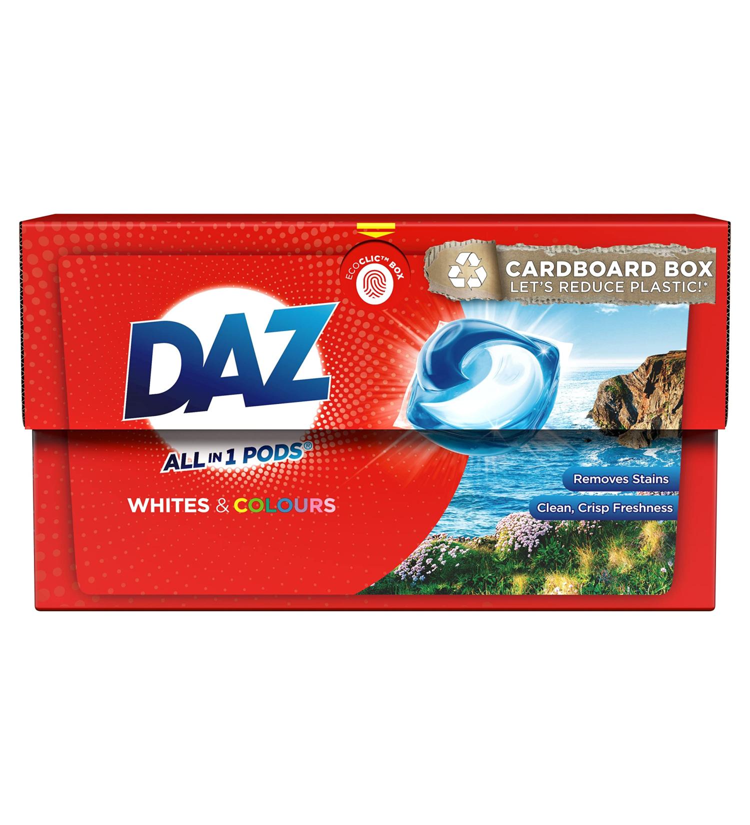 Daz All-in-1 Laundry Detergent Pods 140 Washes for Whites & Colors - Stain Removal & Freshness - Buy Online on GoSupps.com