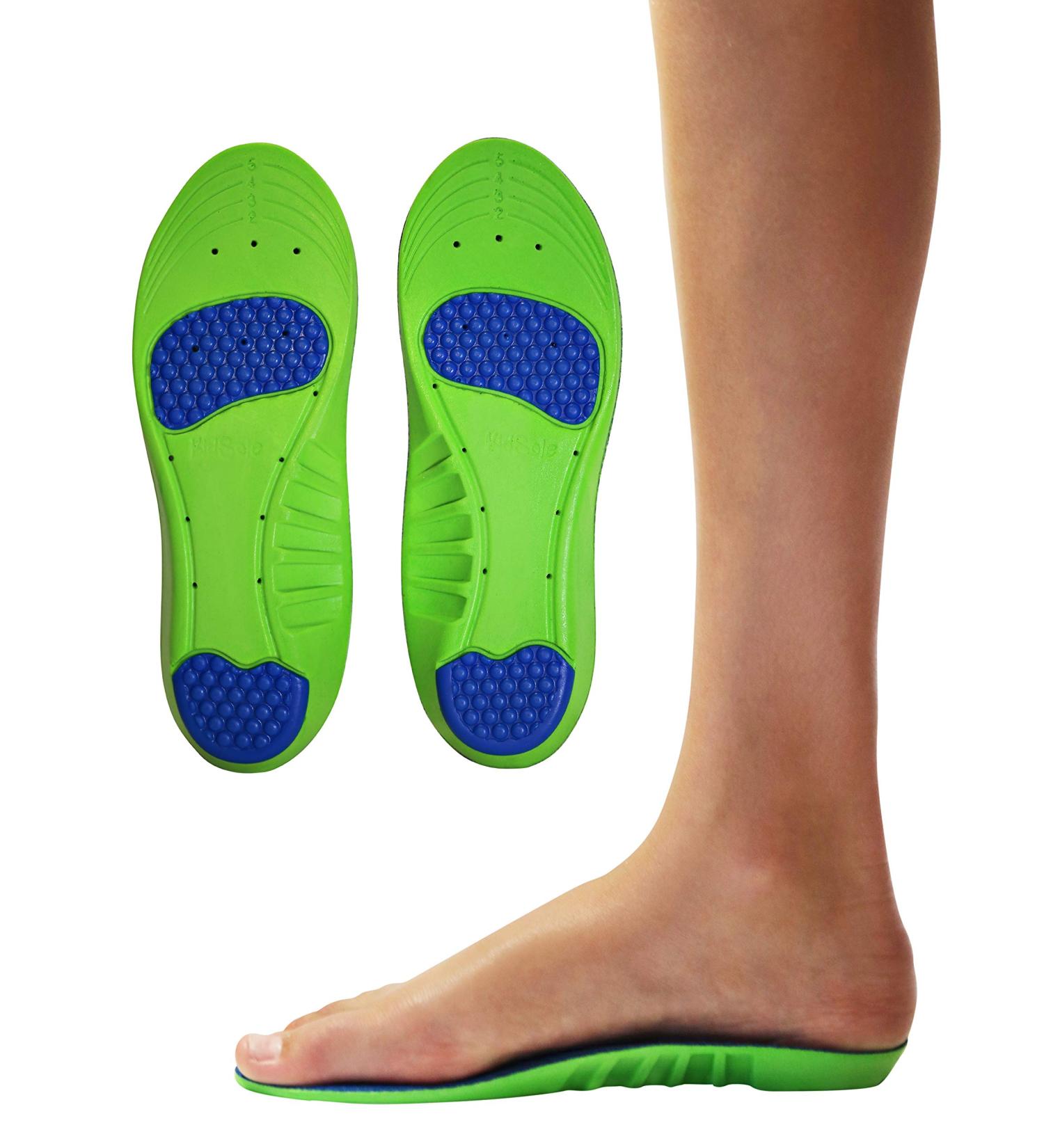 KidSole Memory Foam Sport Plus Insoles for Active Kids | Arch Support and Comfort | Extra Memory Foam Top Layer | (24 CM) Kids Size 3-6 - Buy Online on GoSupps.com