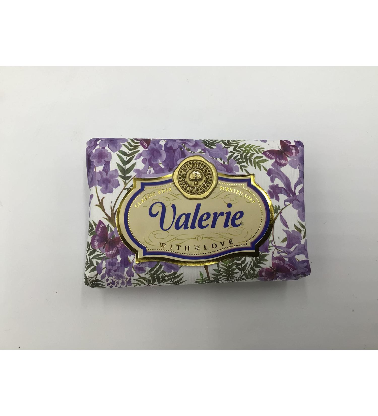 Valerie - Gift Soap Bar For Her Birthday Rose Scent Mum Grandmother Cleanser Lather Present Girl