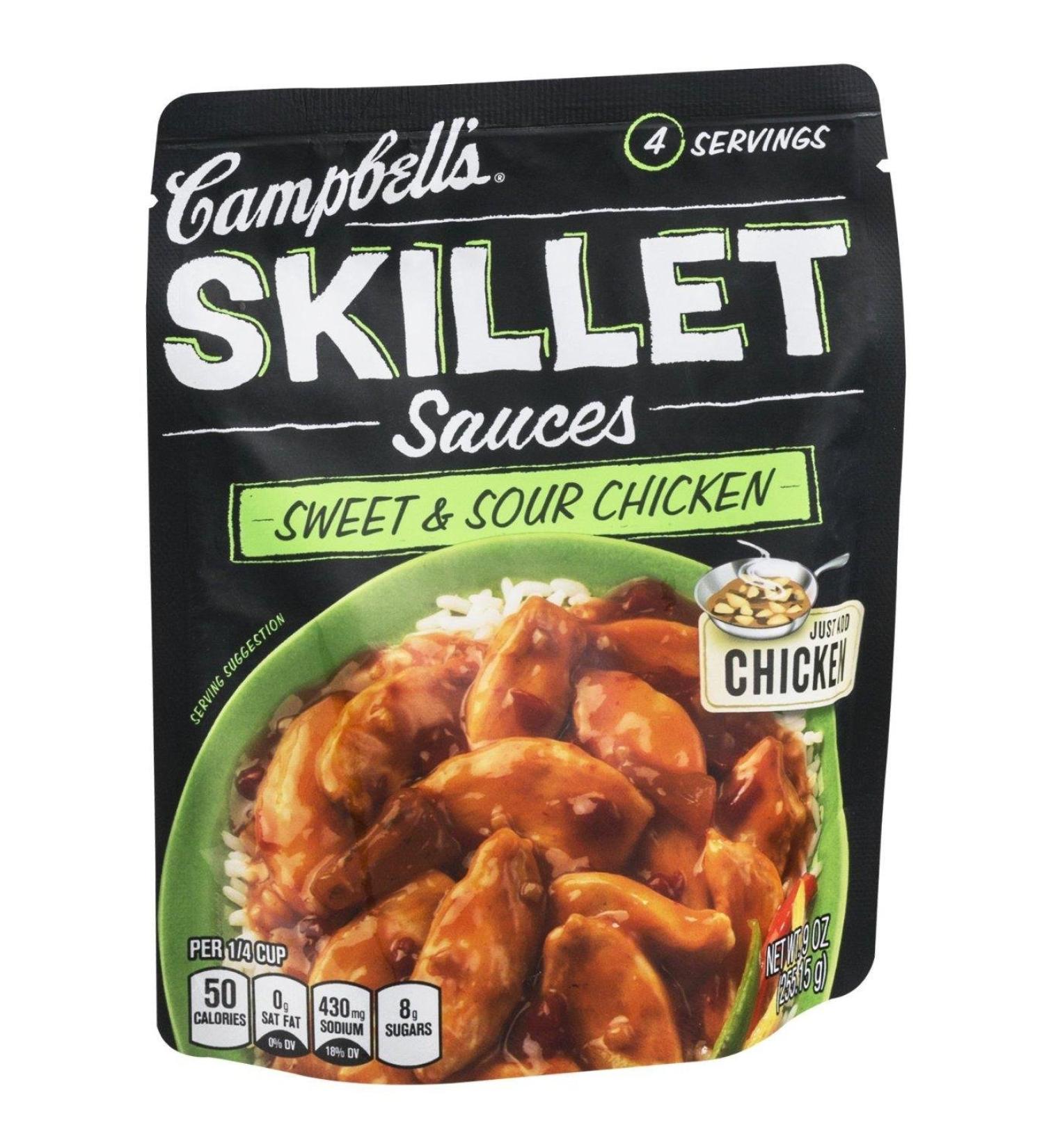 Campbell's Skillet Sauces: Sweet & Sour Chicken (2 Pack) 9 oz Bags