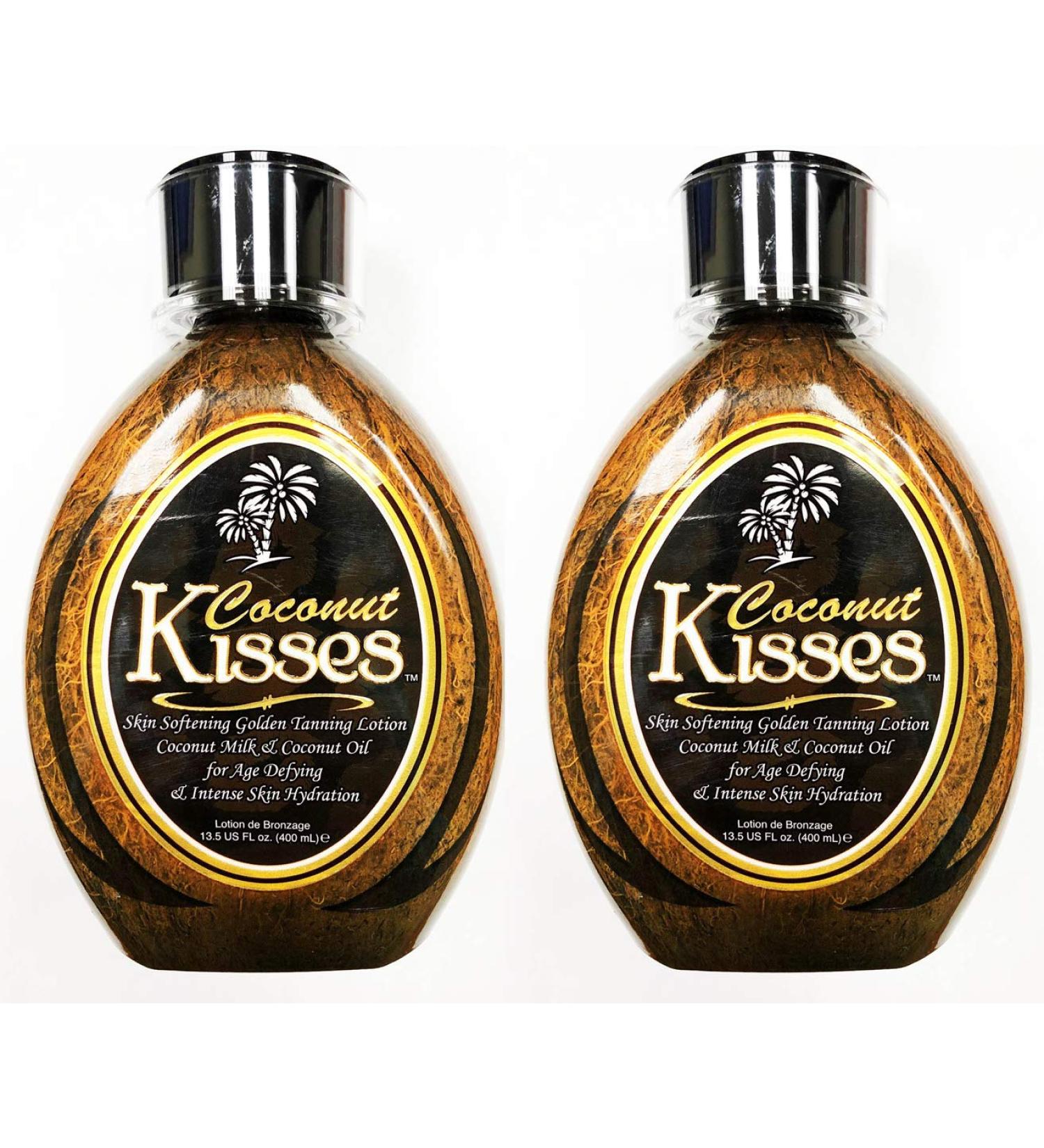 Lot of (2) Ed Hardy COCONUT KISSES Golden Tanning Lotion 13.5 oz