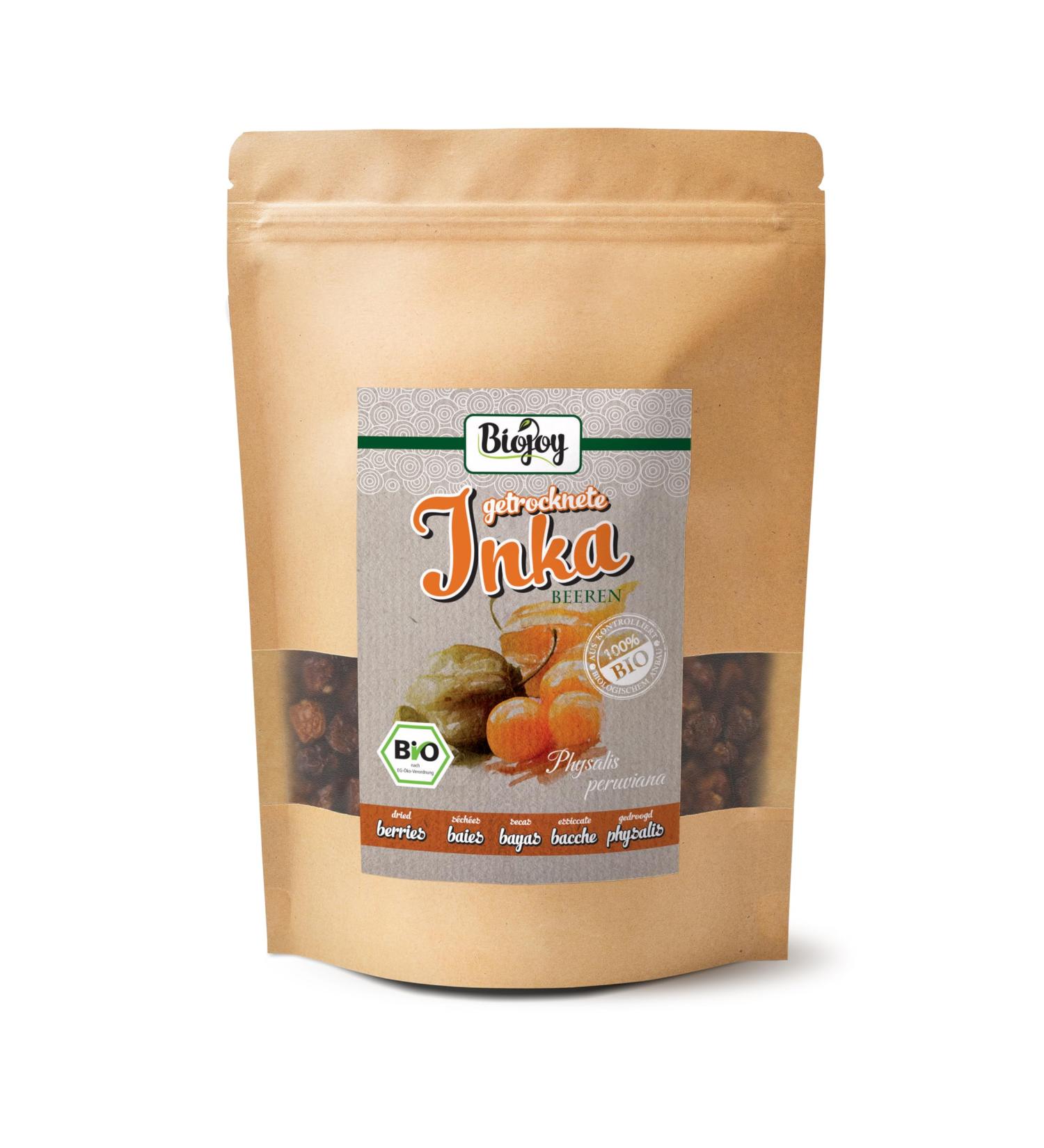 Biojoy Physalis dried BIO (500 g) Whole Inca berries - Buy Online on GoSupps.com