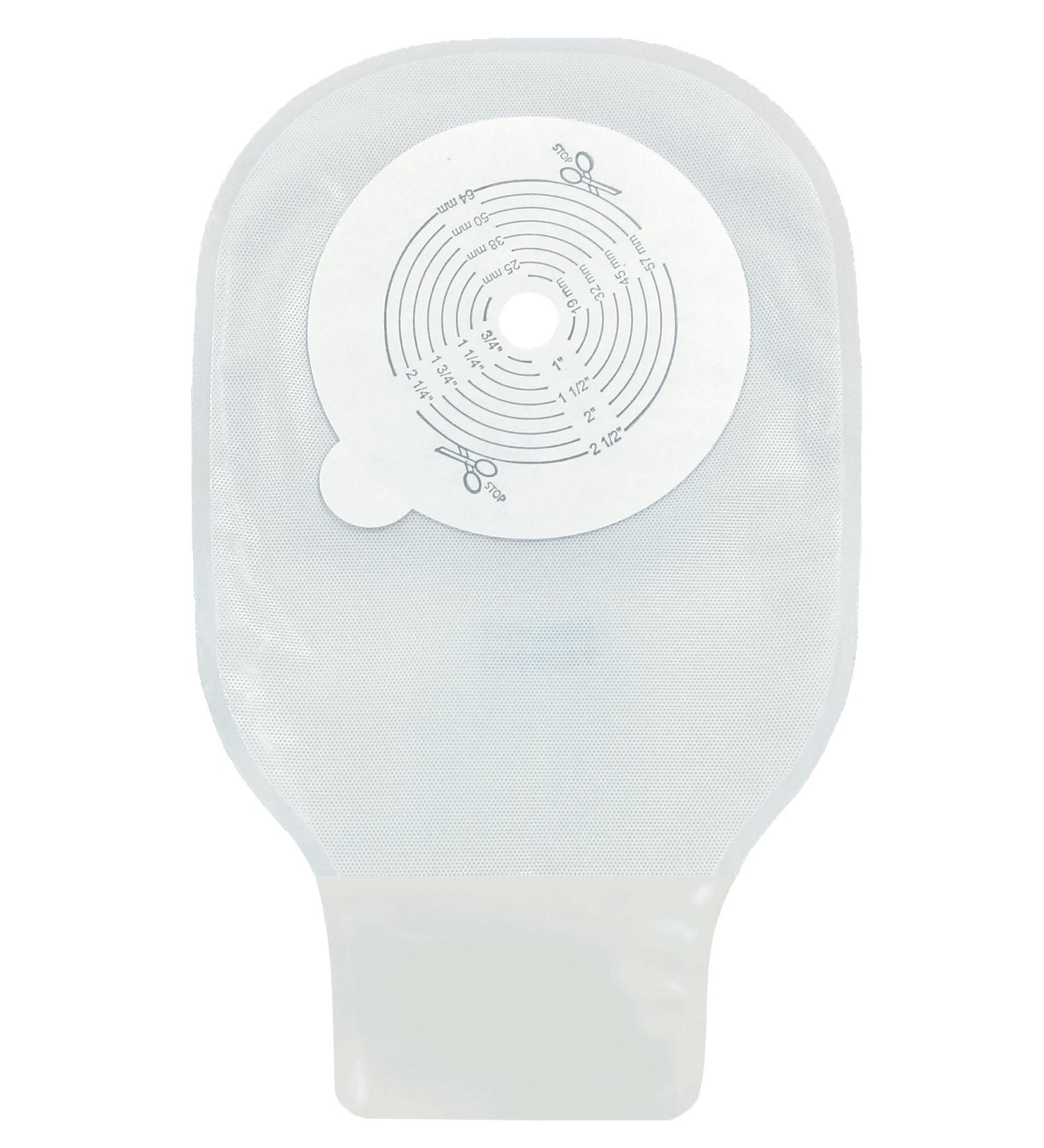 Securi-T USA 9" 1-Piece Drainable Pouch Transparent Cut-to-Fit (10 Soft Closures 1 Curved Tail Closure)