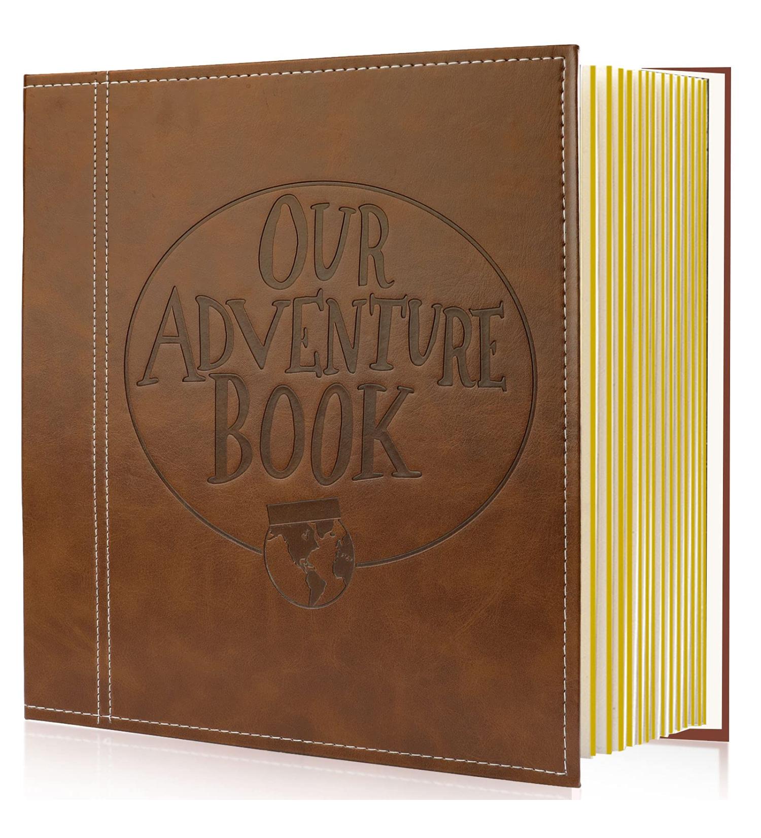Magnetic Self-Stick Photo Album | Leather Cover DIY Wedding Anniversary Album | Holds 3X5, 4X6, 6X8, 8X10 Photos - Buy Online on GoSupps.com