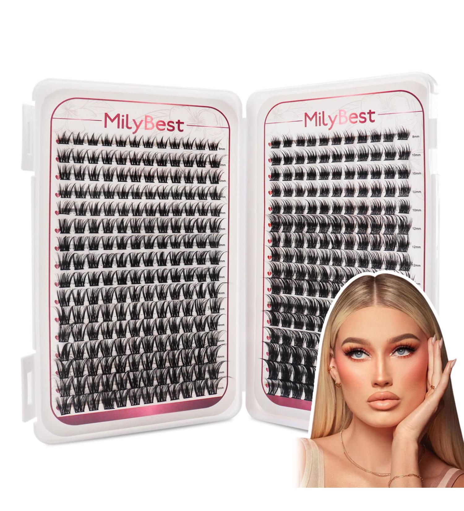 Ultra-Large Capacity MilyBest 368 Pcs Cluster Lashes C-MIX (8-16mm) - DIY Eyelash Extensions at Home - Buy Online on GoSupps.com