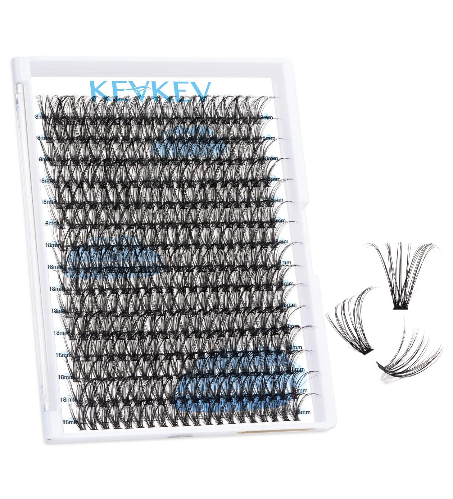 300 Pcs DIY Lash Extension Cluster Lashes - Volume Dramatic Look | 40D D-18mm Individual Lashes for Stunning Eyelash Extensions at Home - Buy Online on GoSupps.com