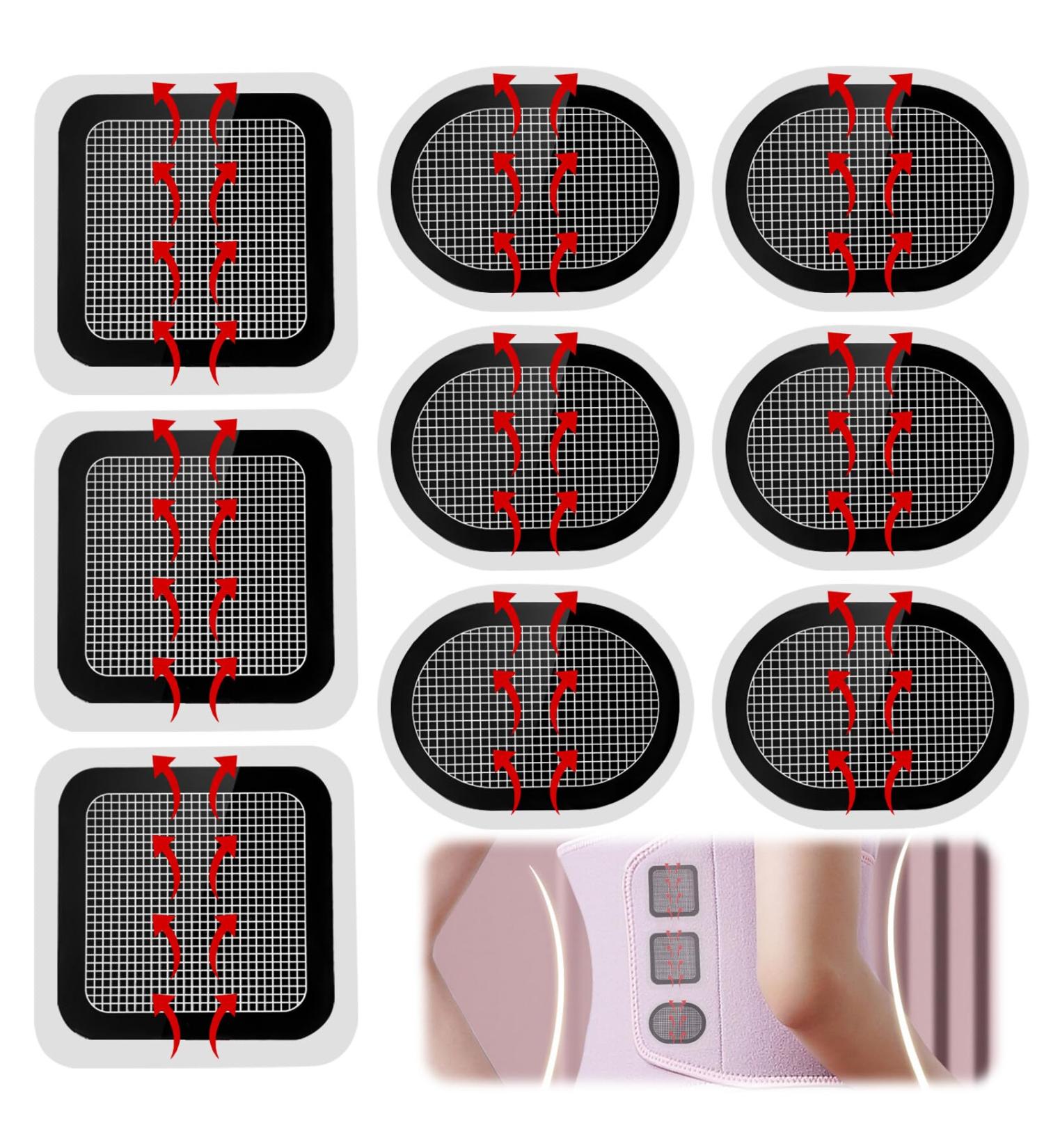 ACBOOR 9-Piece Replacement Gel Pads for Slendertone & EMS Abdominal Muscle Trainers | Optimal Abs Training & Comfort - Buy Online on GoSupps.com