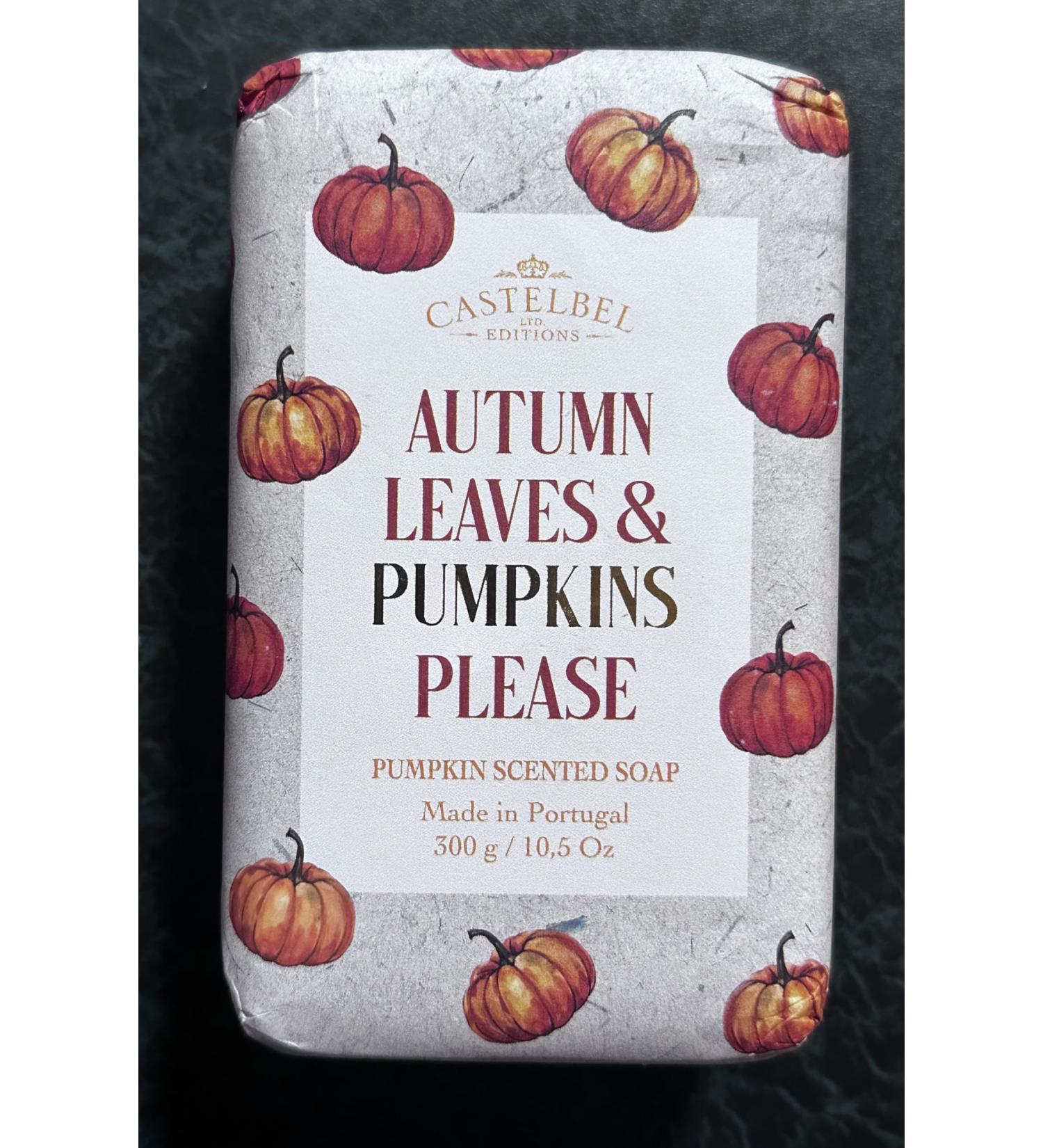 Castelbel Autumn Leaves & Pumpkins Pumpkin Scented Soap 10.5 Oz Made in Portugal
