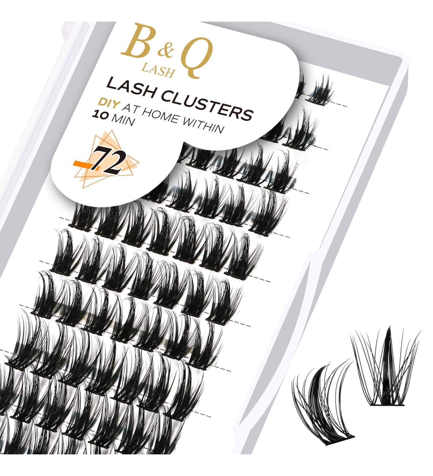D Curl 10mm Volume Eyelash Clusters | Soft Wispy DIY Lash Extensions - B08 D-10mm - Buy Online on GoSupps.com