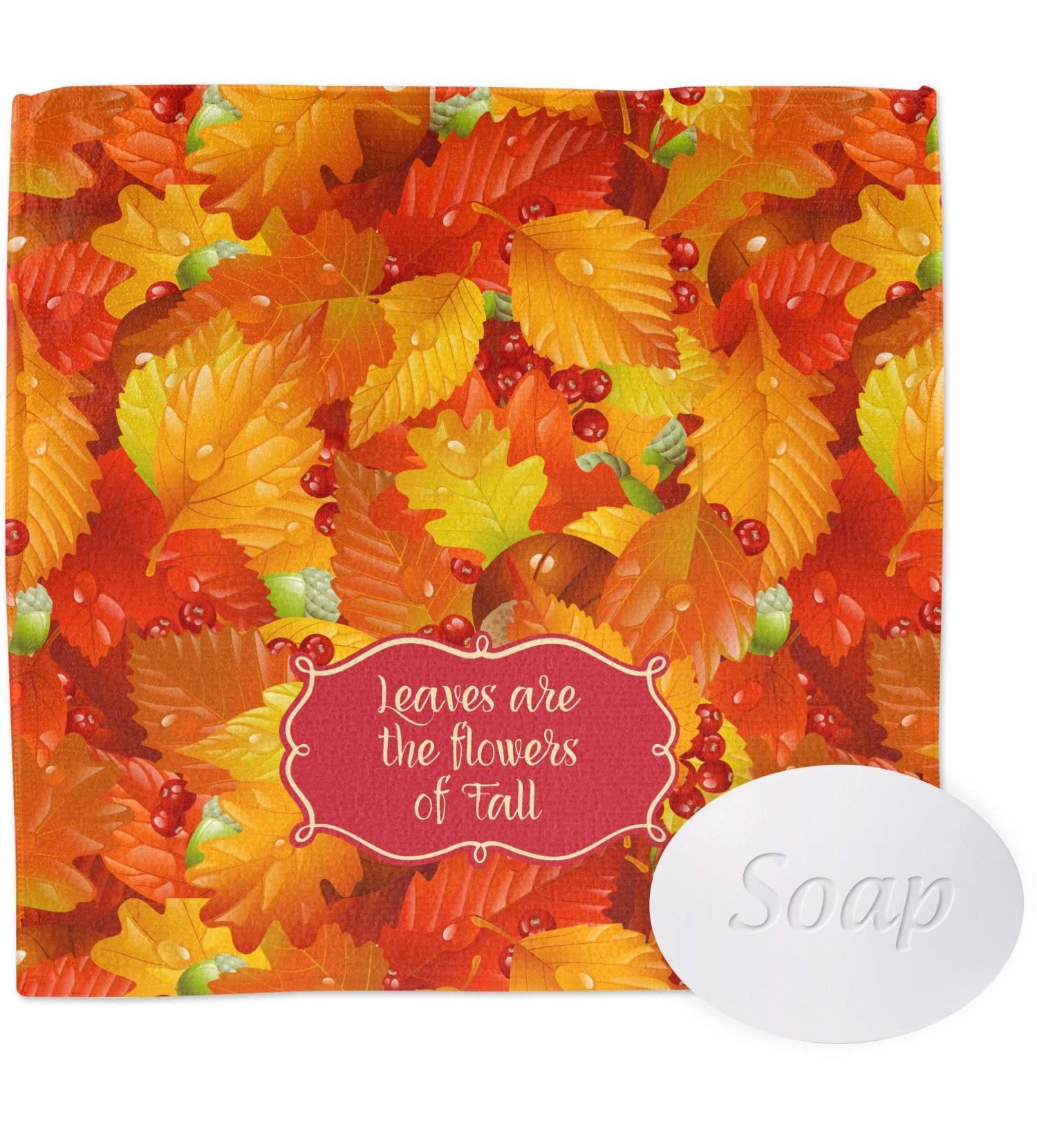 YouCustomizeIt Personalized Fall Leaves Washcloth Square (12" x 12")