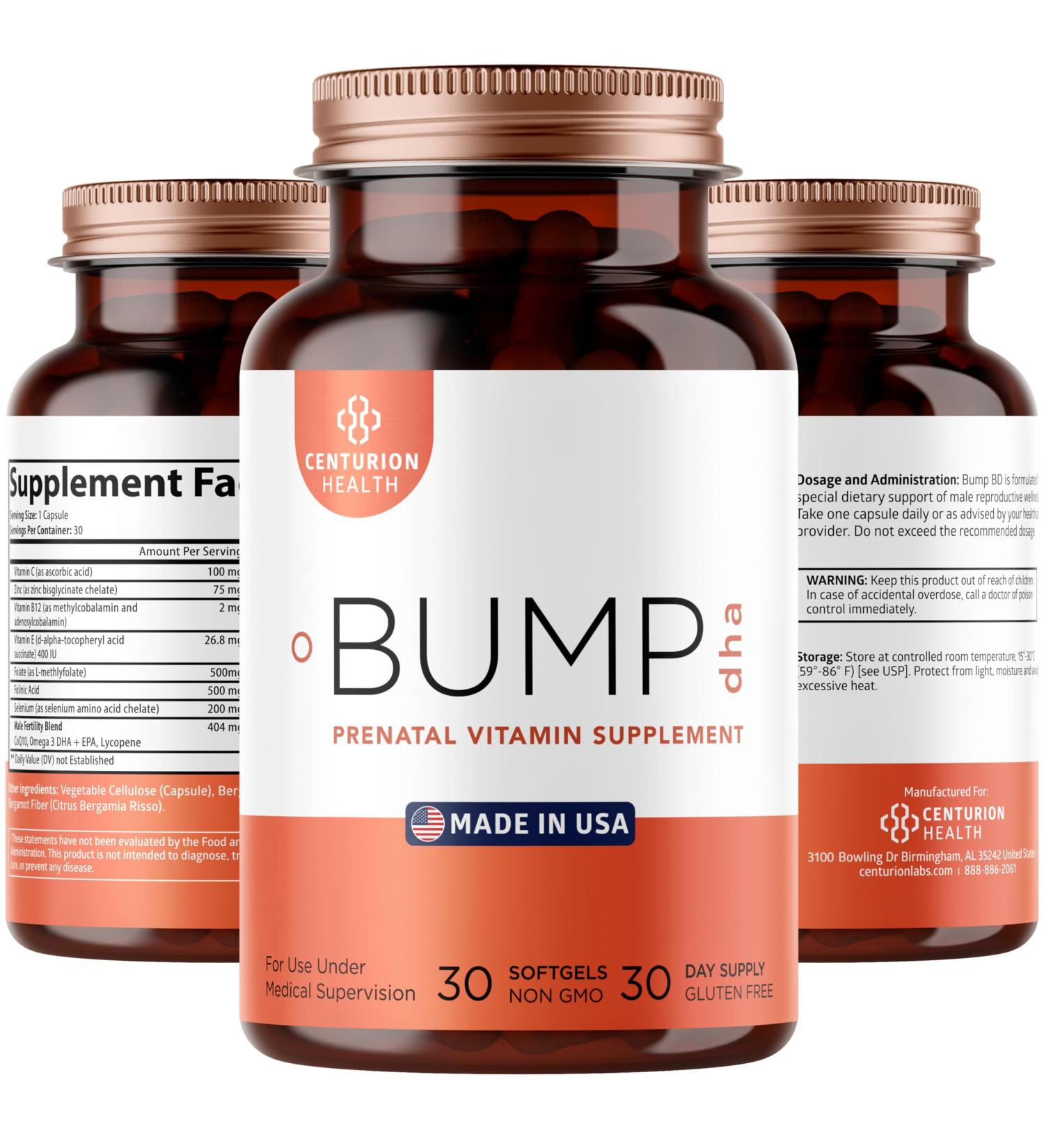 Centurion Labs Premium Prenatal Vitamins 10 Powerful Ingredients with DHA EPA Folate and Vitamin B12 All Natural Pregnancy Supplement for Fetal Development and Pregnancy Support 30 Softgels - Buy Online on GoSupps.com