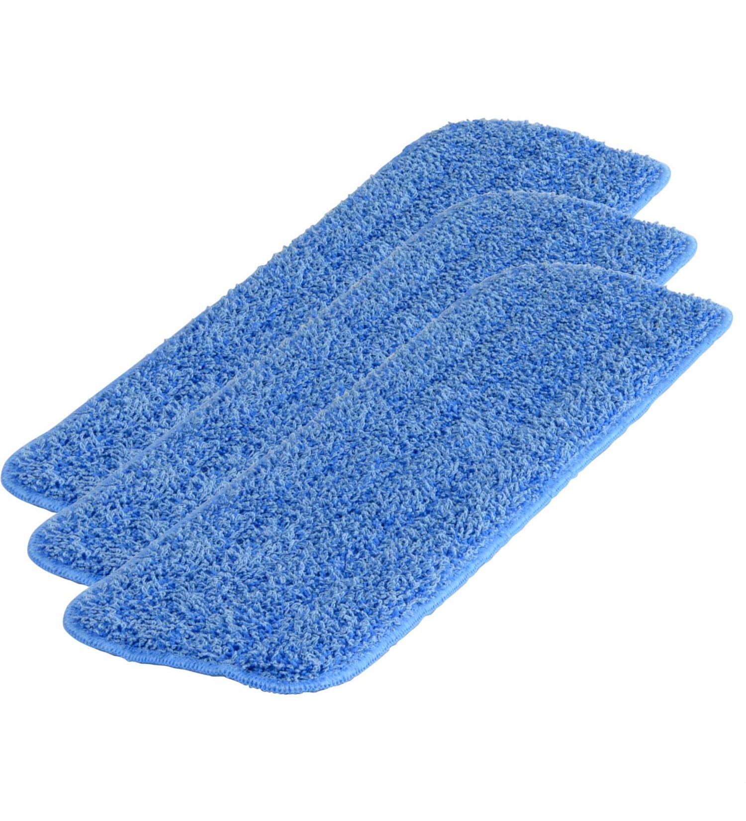 Microfiber Wholesale 18-inch Reusable Microfiber Mop Pads - Machine Washable, 3 Pack - Buy Online on GoSupps.com