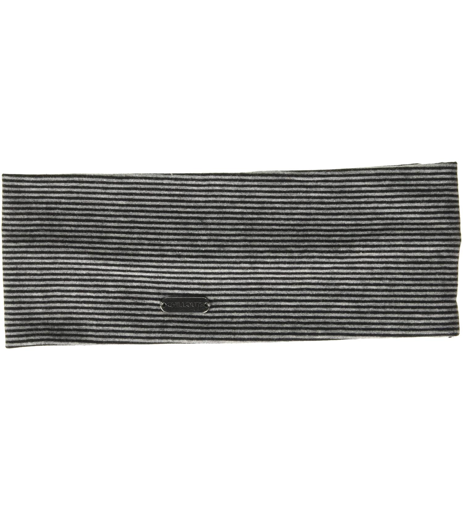 Summer headband with cotton content - Chillouts Farum Headband - Women 1 piece (1 pack) 10 Black / Grey