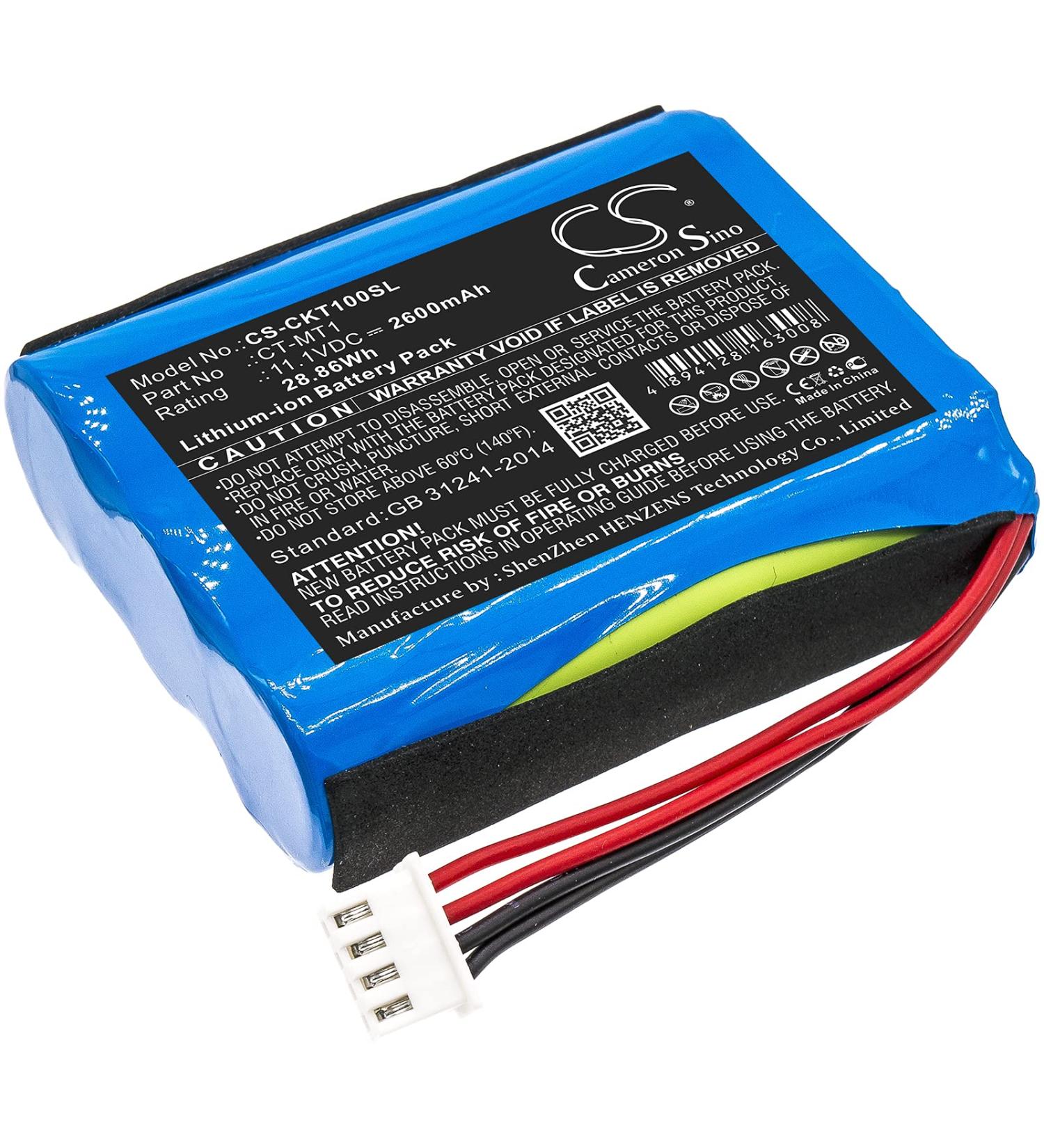 CT-MT1 Replacement Battery for Clarke-Tech CT Triple - 2600mAh/11.1V International Shipping Available - Buy Online on GoSupps.com