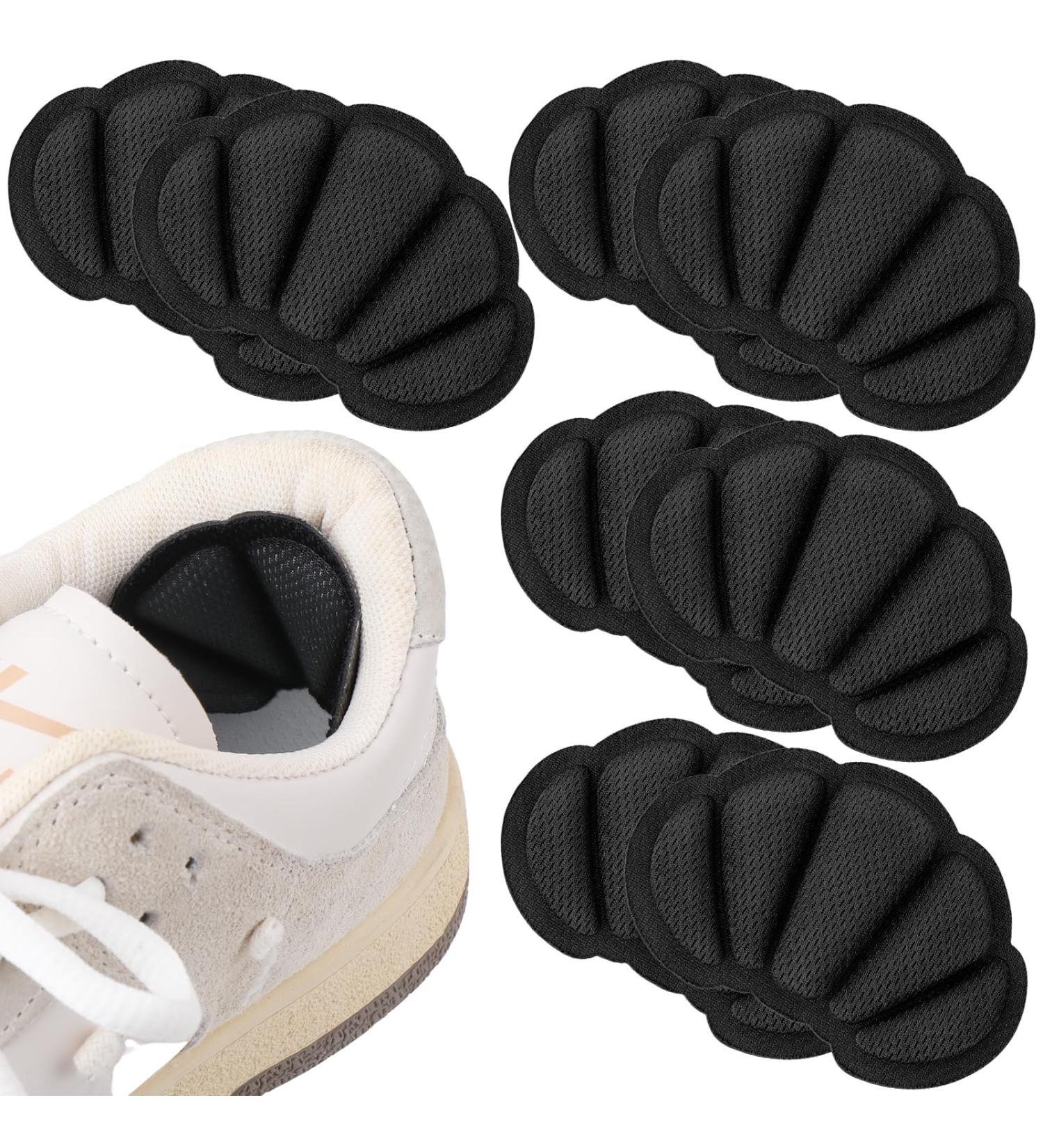 Molain 4 Pairs Shoe Pads Heel Cushions Inserts Heel Grips Self-Adhesive Heel Pads for Loose Shoe Too Big Improved Shoe Fit and Comfort Prevent Heel Slipping Rubbing Blisters Foot Pain Black - Buy Online on GoSupps.com