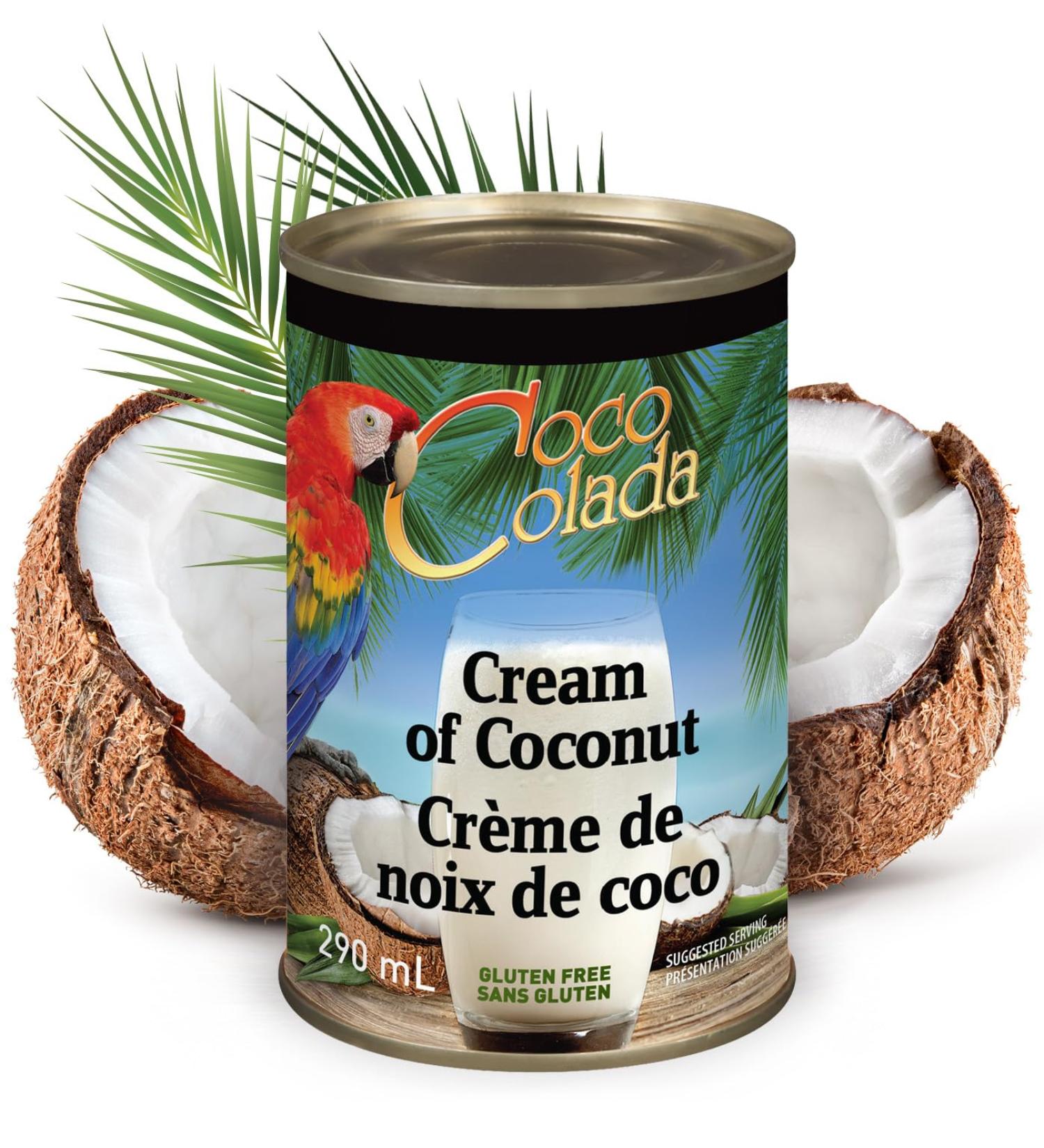 Cream of Coconut Coco Colada Natural + Gluten Free + Dairy Free Add Flavour to Your Favourite Desserts & Drinks Sweet & Creamy Pina Colada Recipe 290ml - Buy Online on GoSupps.com