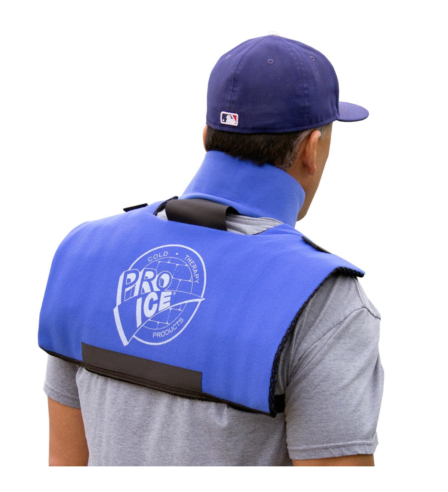 Pro Ice Scapula/Cervical Cold Ice Wrap with Inserts - Fast Pain Relief - Buy Online on GoSupps.com