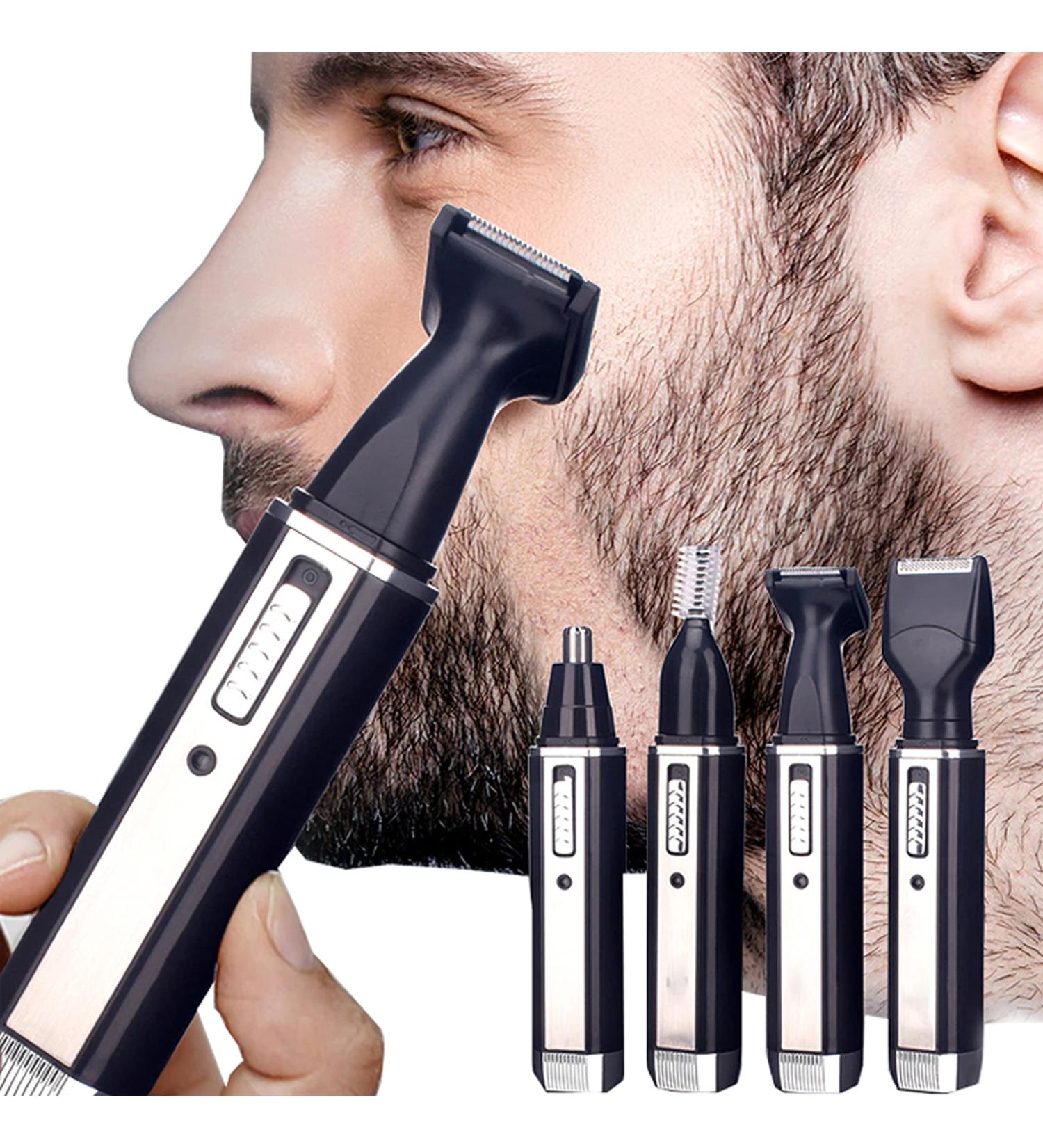 Retoo 4-in-1 Nose Hair Trimmer & Ear Hair Cutter - Precision Trimmer for Noses Ears & Eyebrows - Black | International Shipping - Buy Online on GoSupps.com