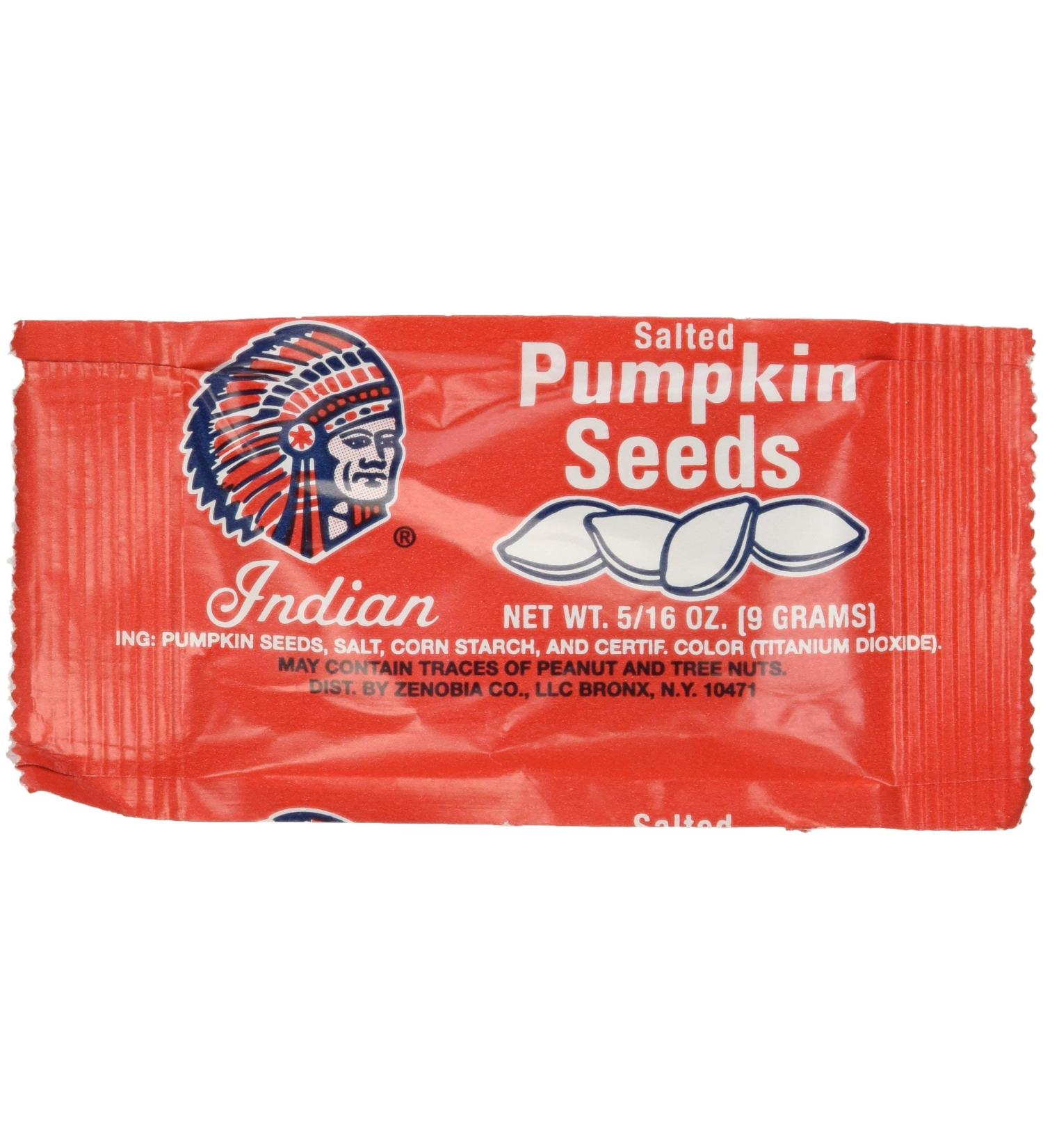 Indian Pumpkin Seeds Salted, 5/16 oz, 36 count - SET OF 2 .2 SET (0.31 Ounce (Pack of 36))