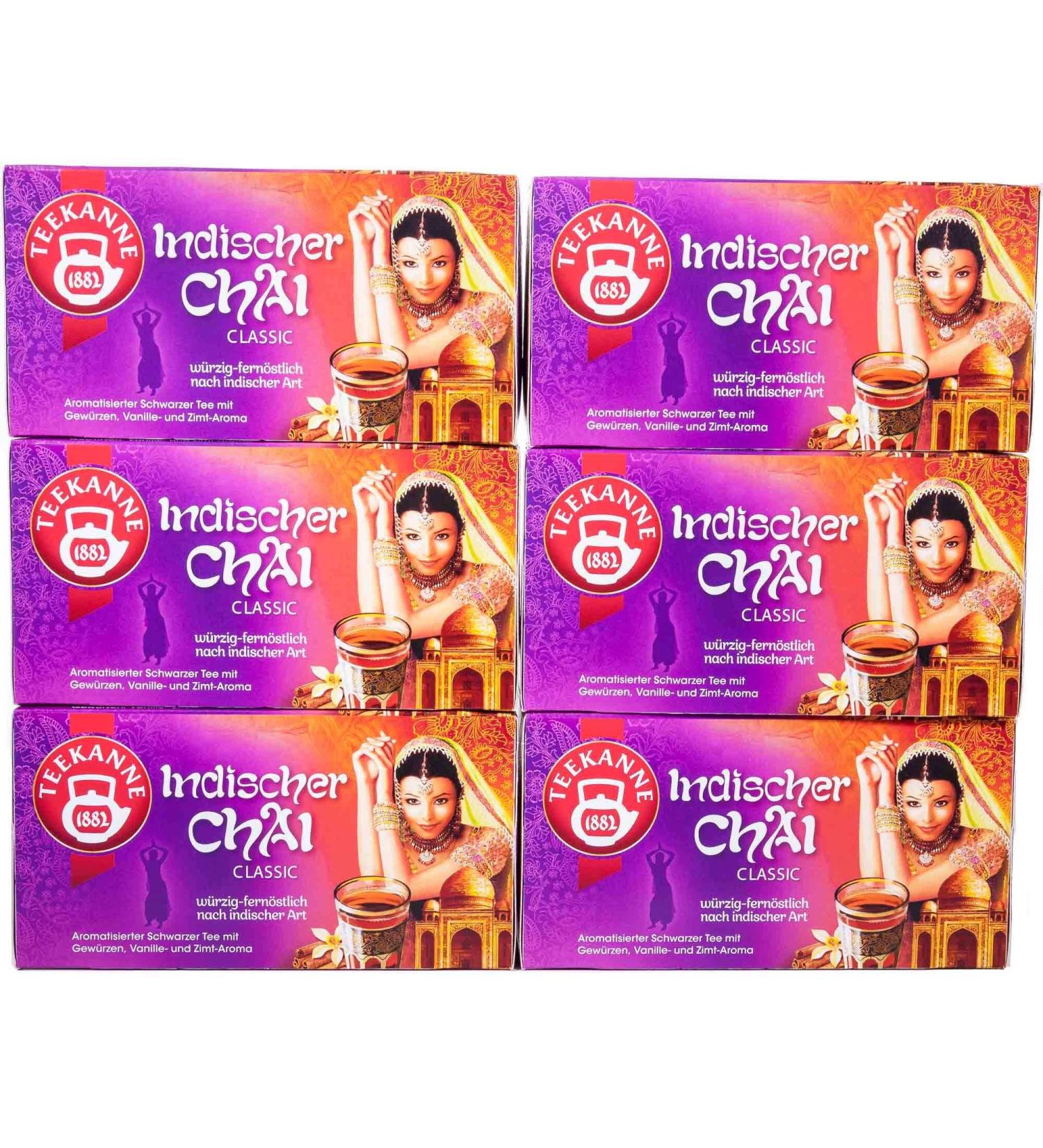 Buy Authentic Indian Chai Teapot - Pack of 6 (20 Tea Bags Each 40g) | Premium Quality for Perfect Brew - Buy Online on GoSupps.com