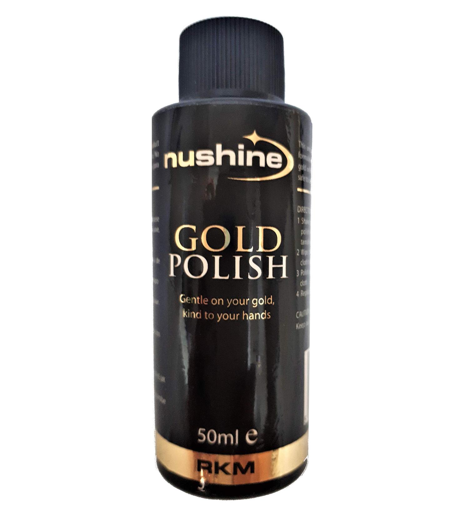 Nushine Gold Polish 1.7 Oz - Eco-Friendly Formula for Effortless Shine | International Shipping Available - Buy Online on GoSupps.com