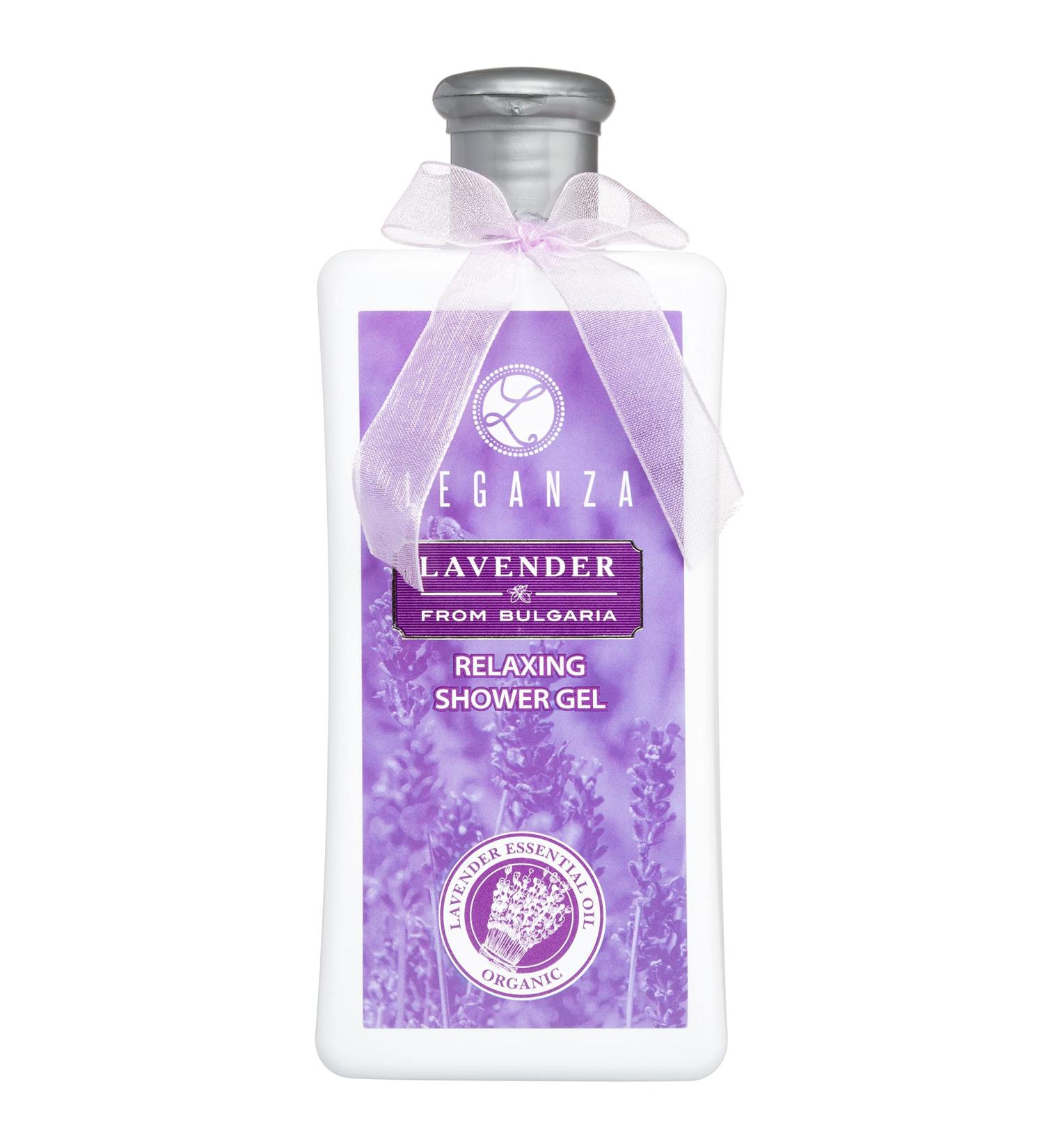 Leganza Relaxing Shower Gel with Organic Lavender Essential Oil - Buy Online on GoSupps.com