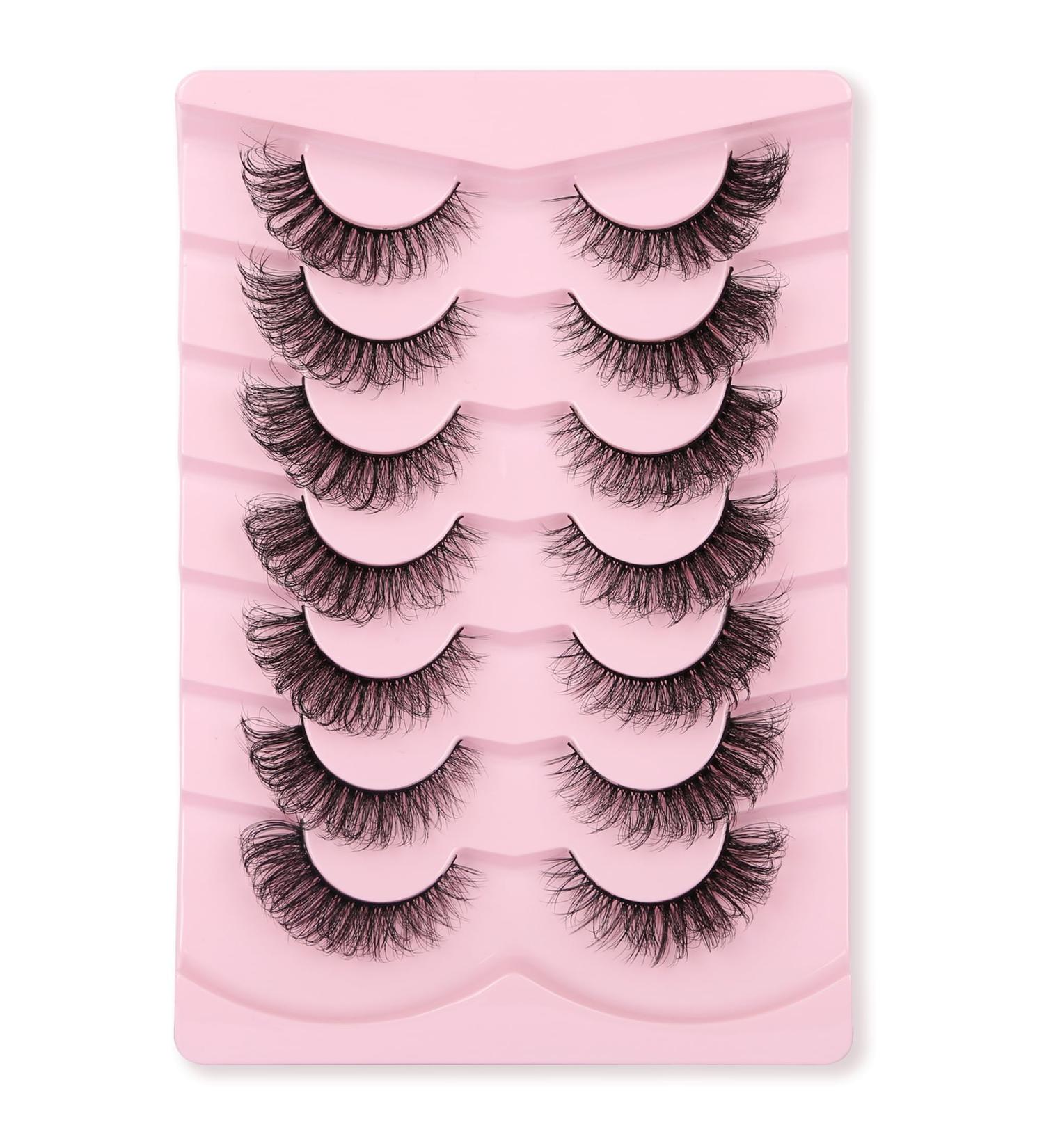 Gmagictobo Fluffy Fox Eye False Eyelashes - 7 Pairs of Dramatic Wispy 3D Mink Lashes for Volume & Soft Look - International Shipping Available - Buy Online on GoSupps.com