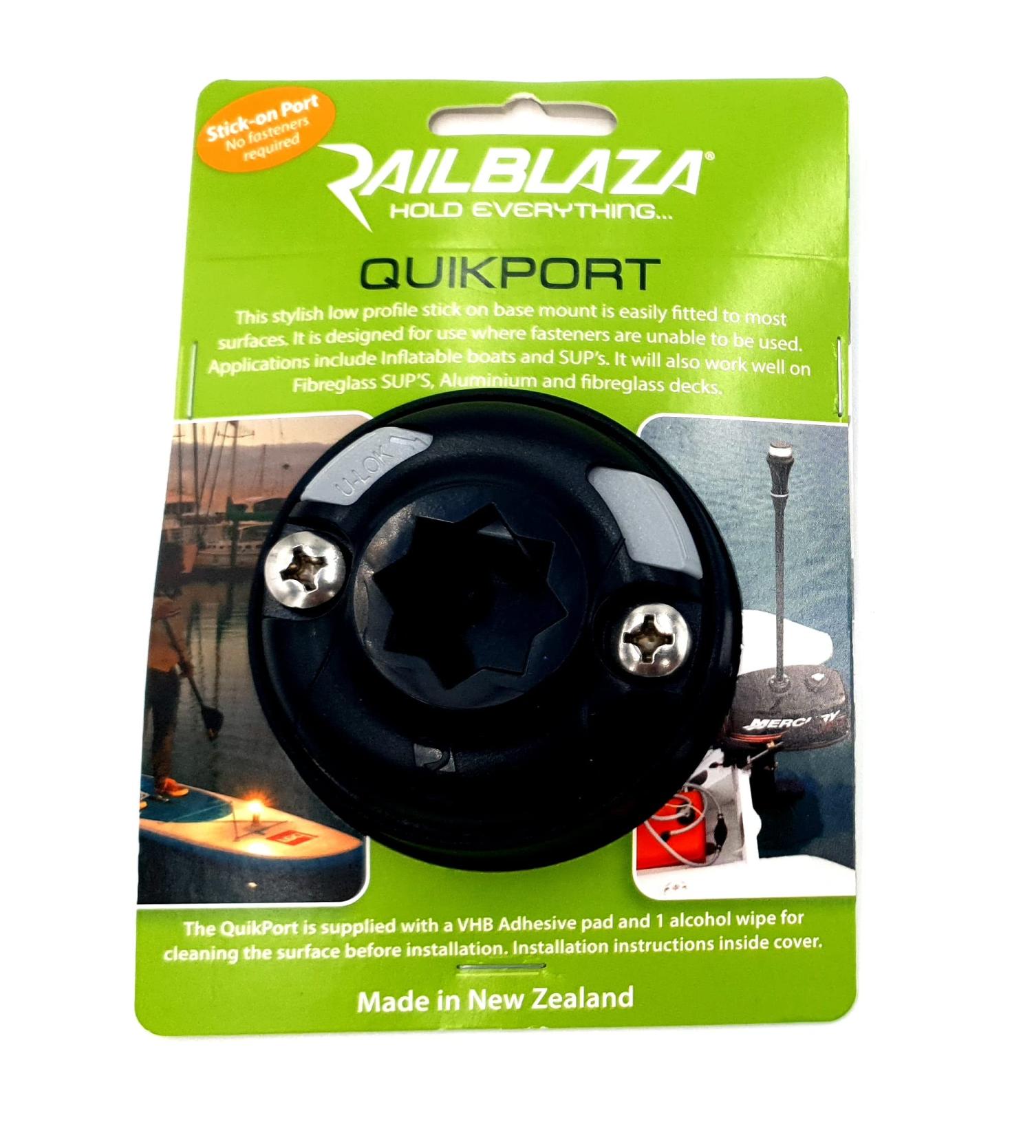Railblaza Quikport Vhb Mount | Unisex Standard Black | Premium International Shipping Available - Buy Online on GoSupps.com