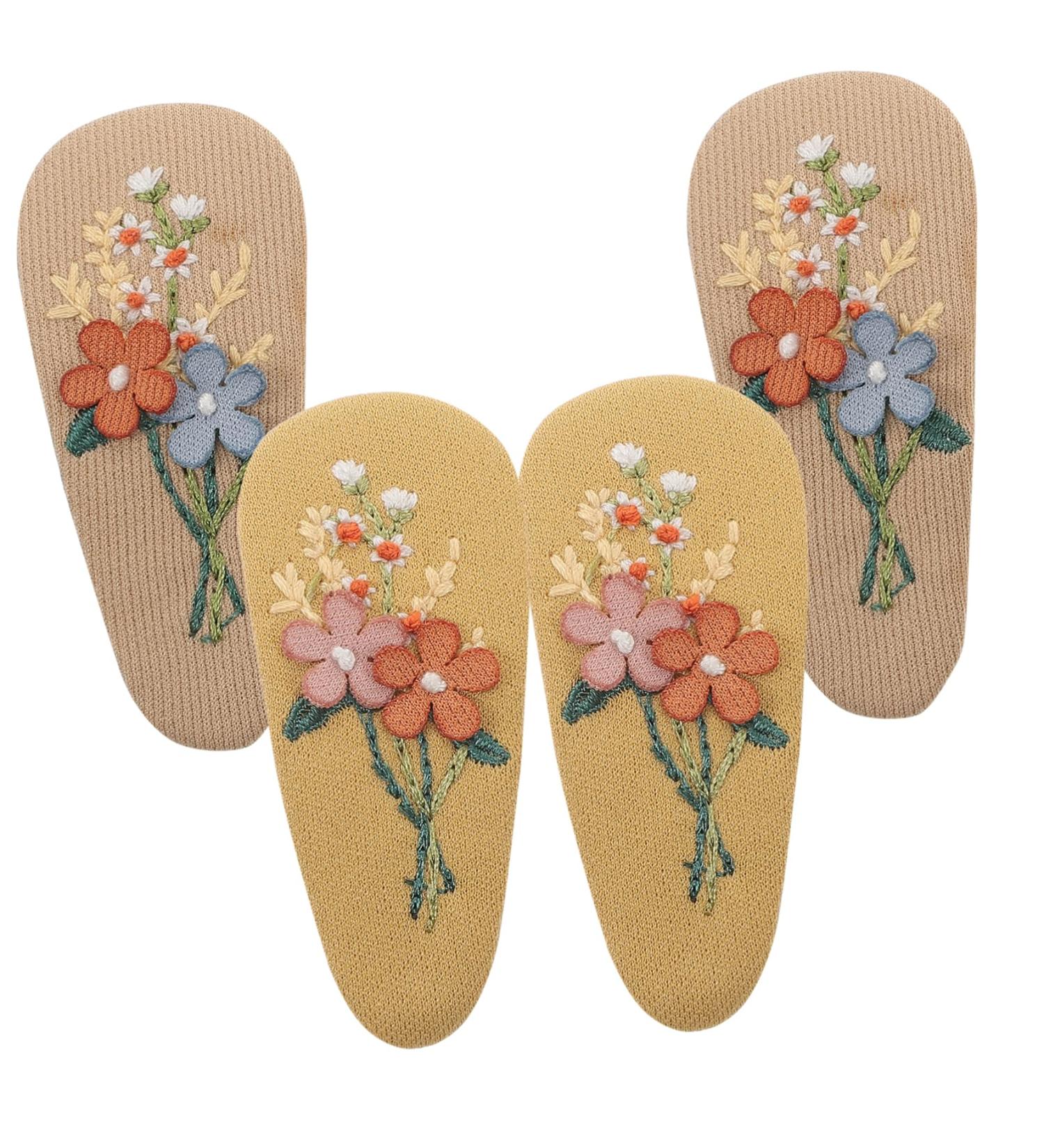 FOMIYES 2 Pairs Hairpin Hair Barrettes Clip Flower Hair Accessories No Slip Fabric Hair Clip Baby Hair Pin Kid Hair Accessories Dance Accessories for Girls Toddler Little Girl Cloth Button - Buy Online on GoSupps.com