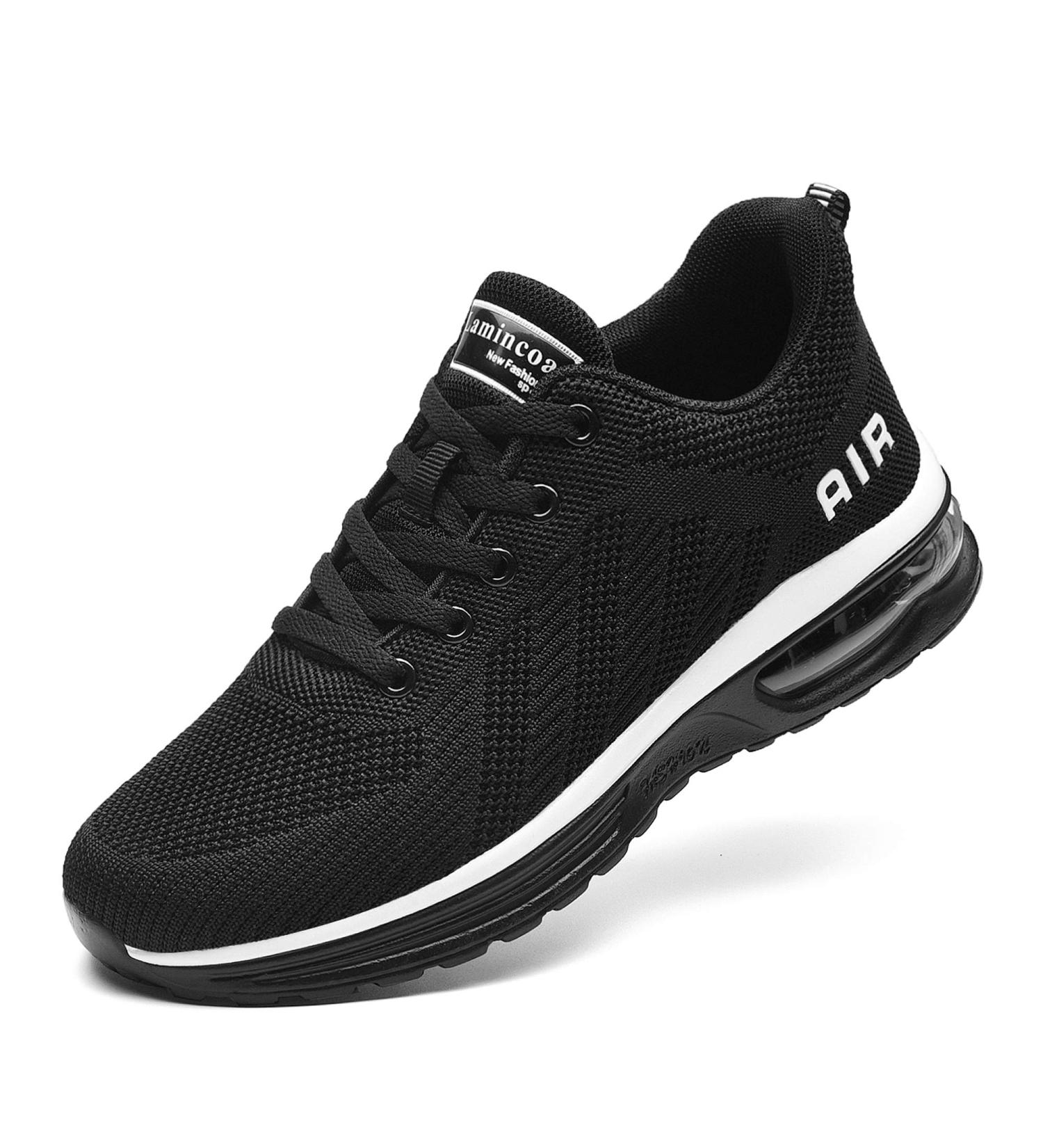 Lamincoa Women's Air Running Shoes - Lightweight Sneakers with Air Cushion for Walking and Tennis - Size 9, Black - Buy Online on GoSupps.com