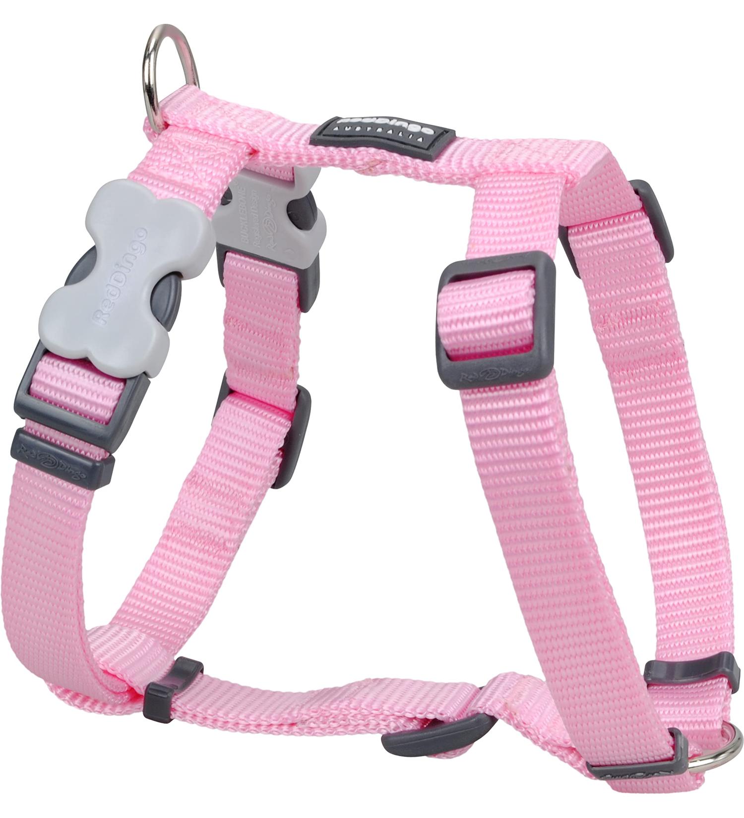 Red Dingo dog harness plain rose xl