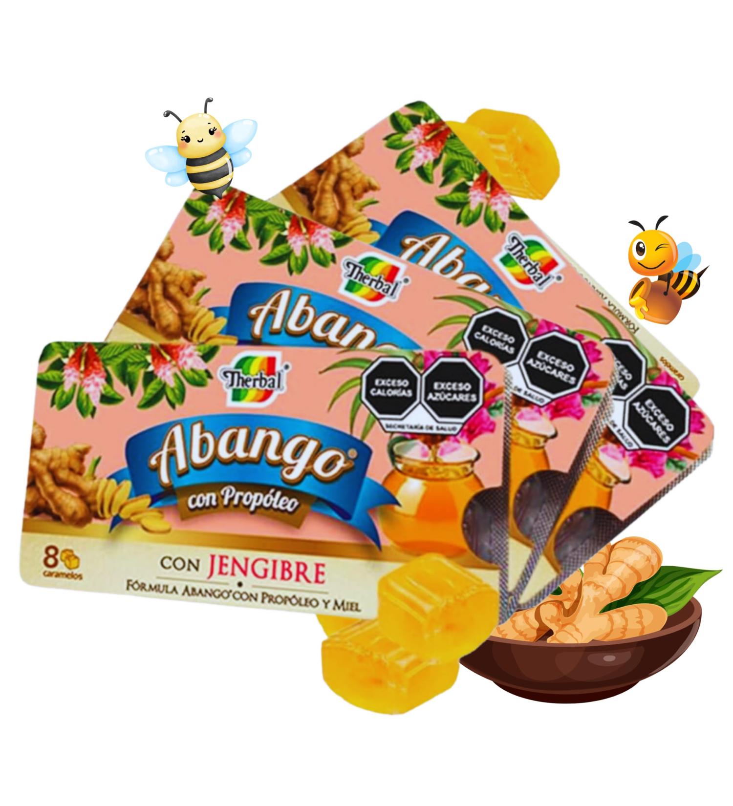 Abango Propolis & Ginger Cough Drop Trays - Winter Herbal Blend - Delicious Flavor (3 Pack) Dulces para la TOS - Buy Online on GoSupps.com