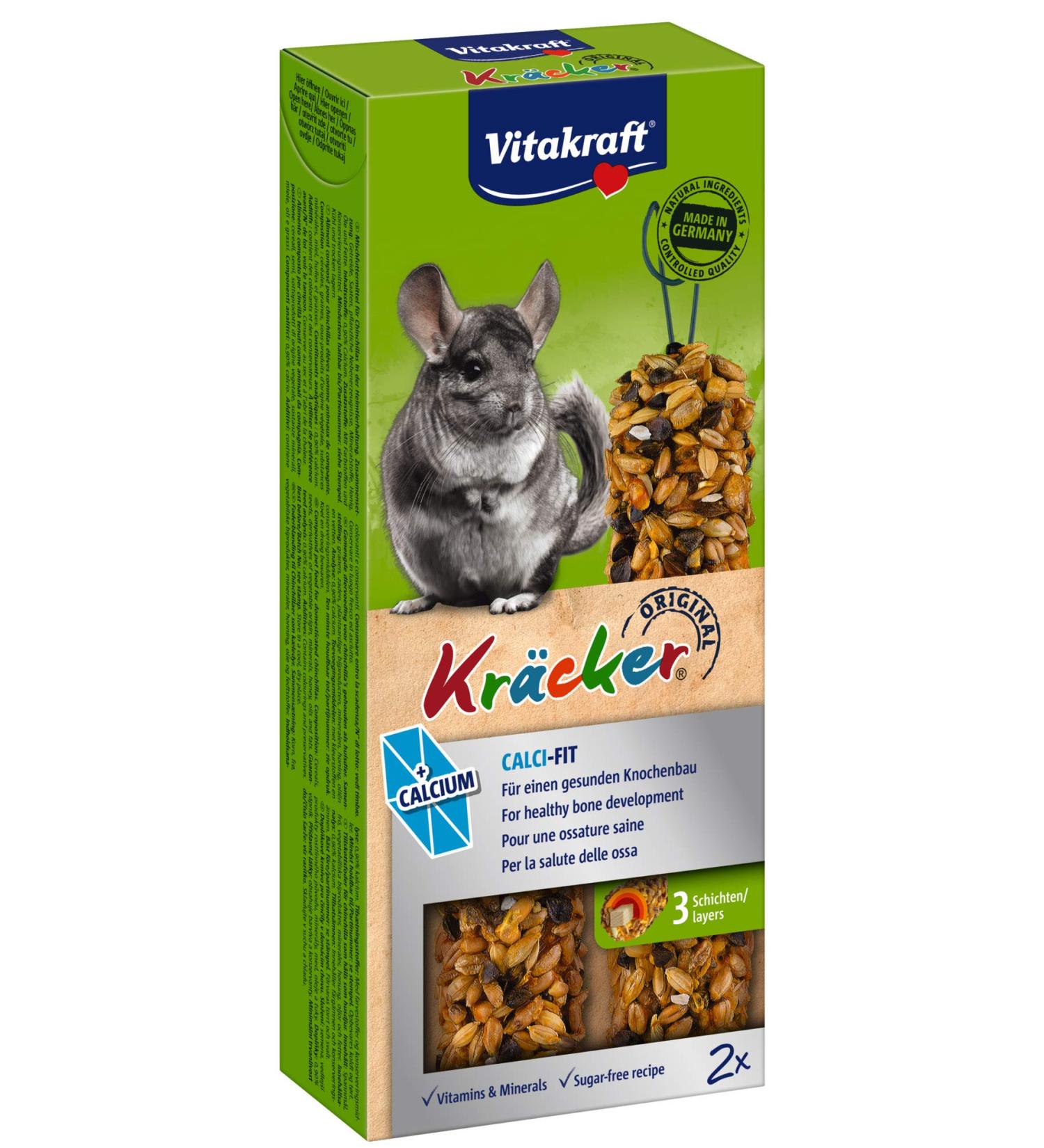 Vitakraft Baton Chinchilla Calcium - 2 Pack | Premium Chinchilla Treats - International Shipping Available - Buy Online on GoSupps.com