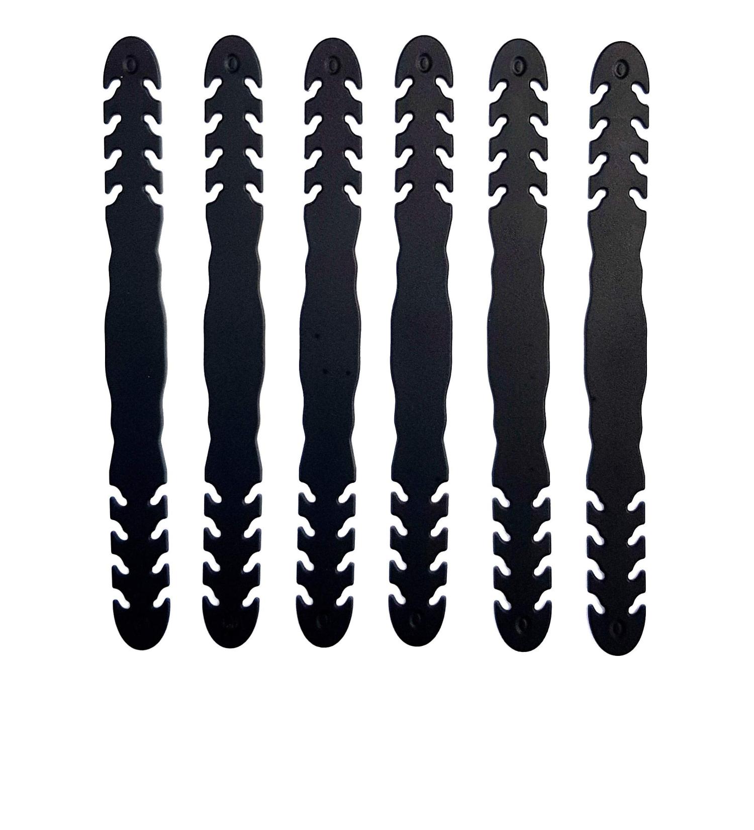 6Pcs Soft Silicone Face Mask Clips | Anti-Slip Ear Savers for Ear Protection | Reusable Adjustable Ear Straps | Black - Buy Online on GoSupps.com