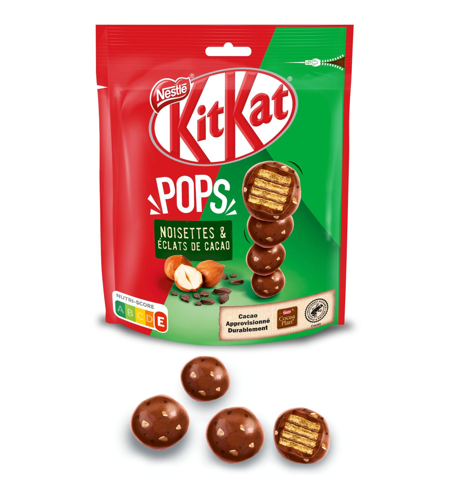 KitKat Pops Hazelnut Milk Chocolate Balls Cocoa Shards 200g - Buy Online on GoSupps.com