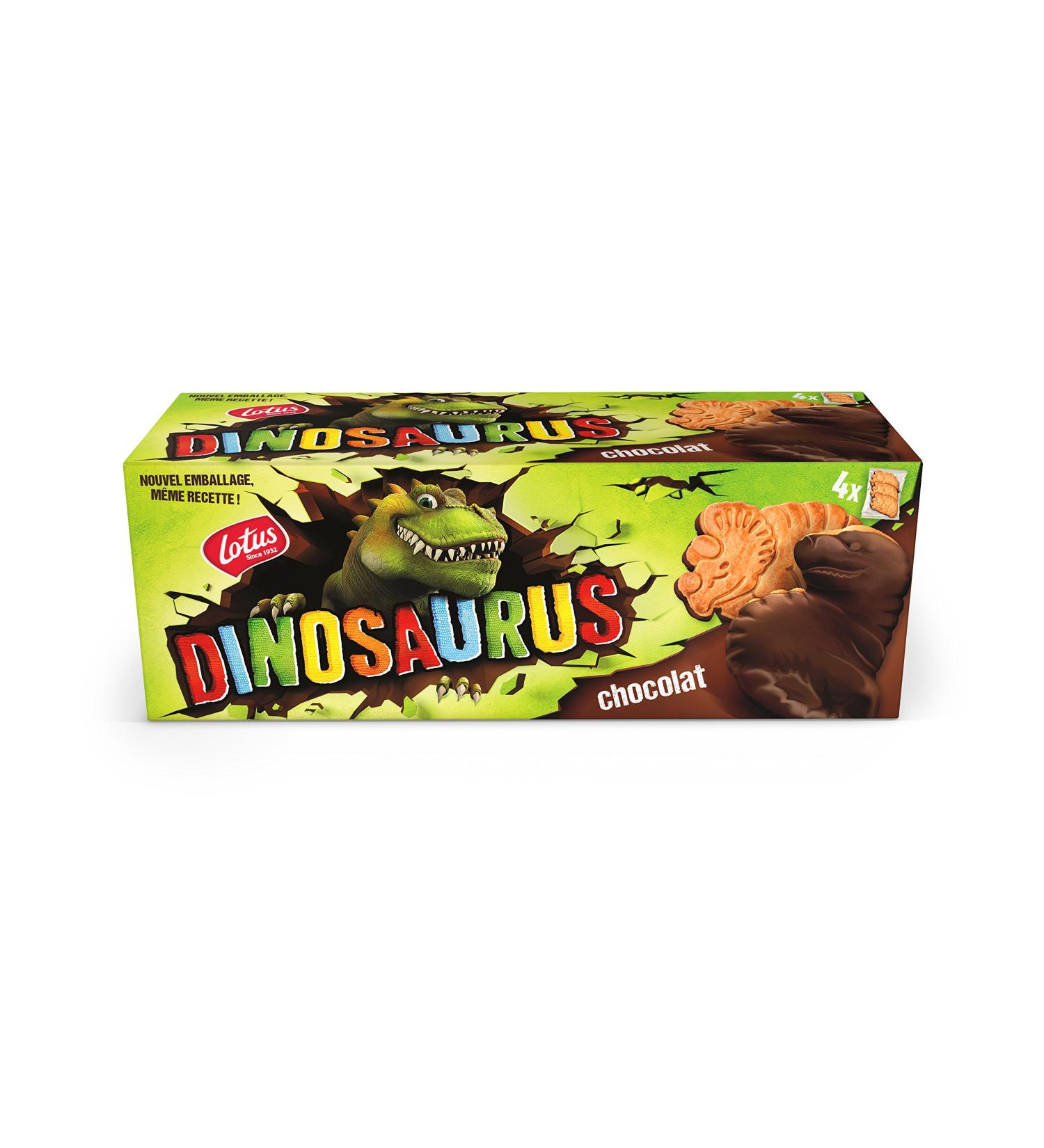 Lotus Dinosaurus au Chocolat 225 g - Lot de 8 - Buy Online on GoSupps.com