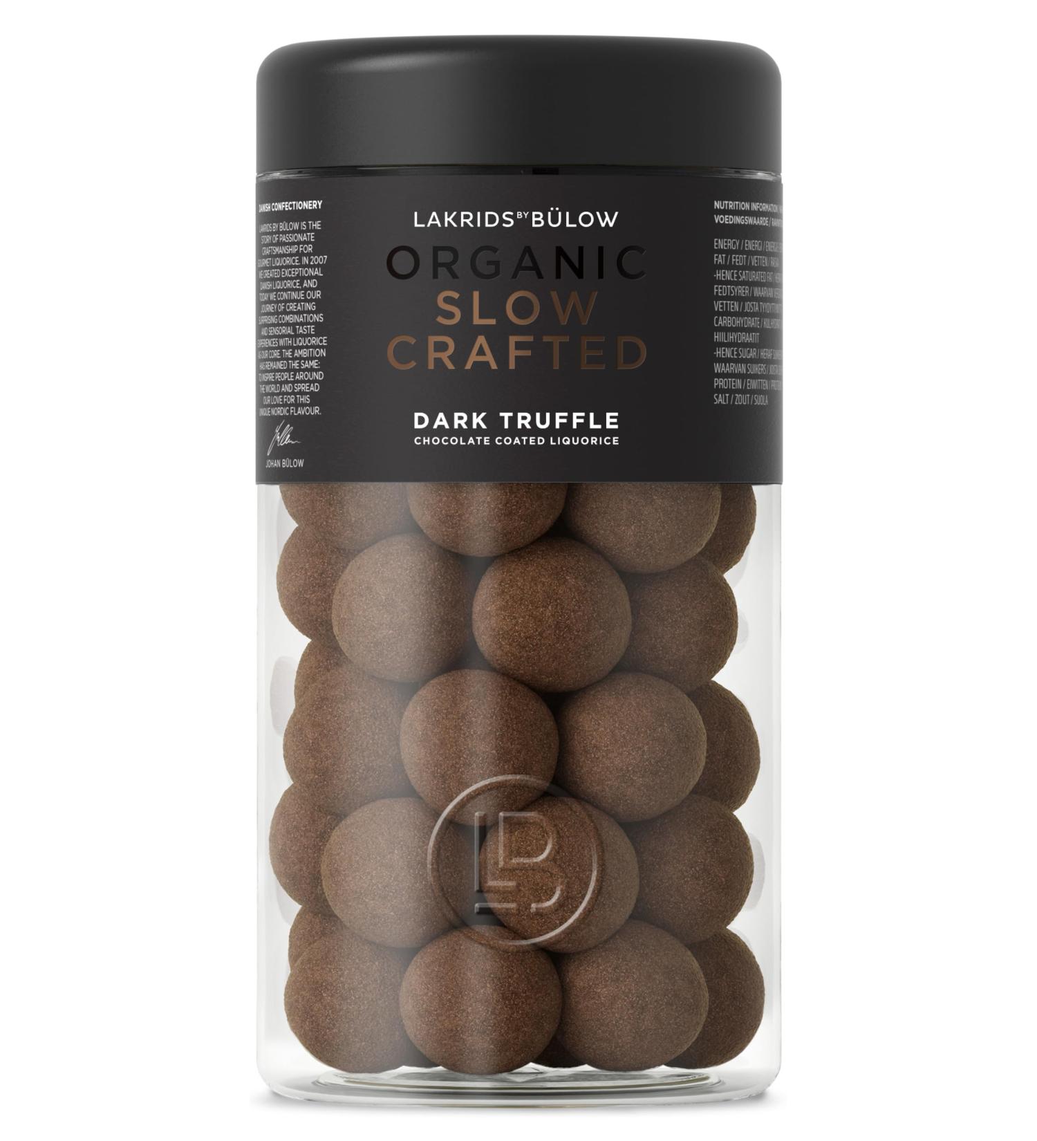 LAKRIDS BY B LOW Dark Truffle - Organic Chocolate-Covered Liquorice 265g | Premium Gourmet Treats - International Shipping Available - Buy Online on GoSupps.com