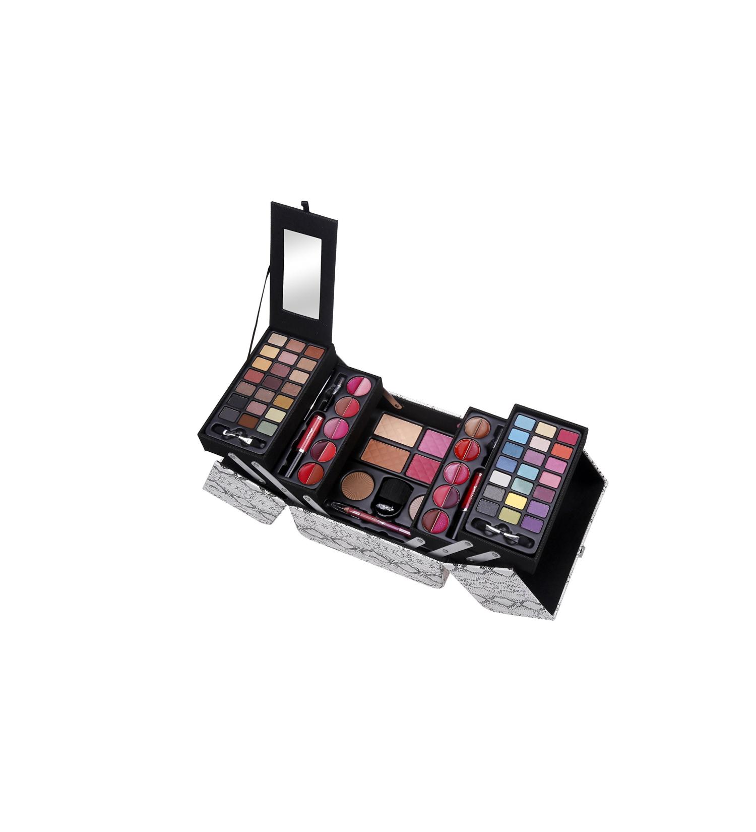 Cameo Snake Exclusive Makeup Gift Set B 5 Layers of Eyeshadows Lip-Glosses Powders Blushes Creamy Foundation Brush and Mirror